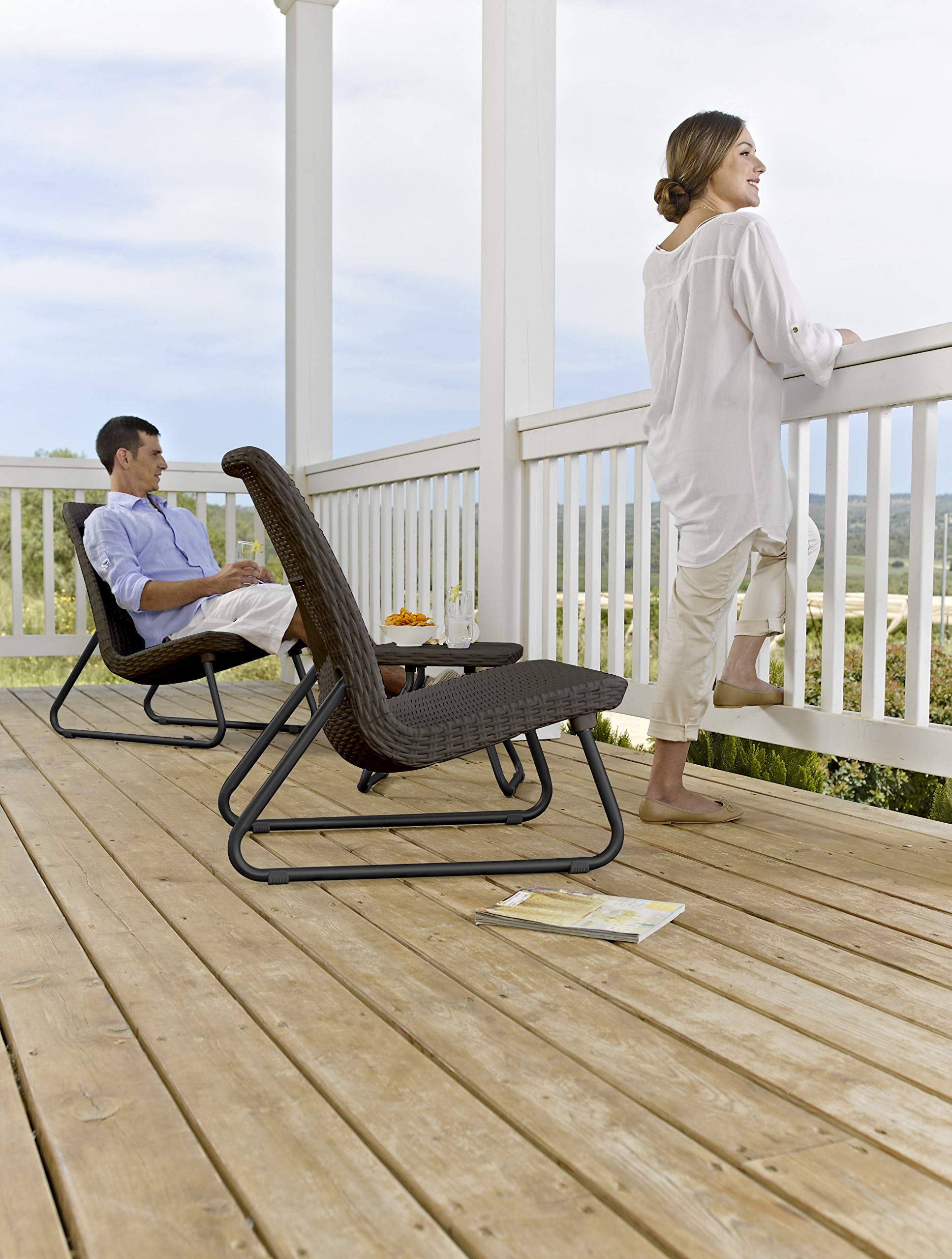 Keter Rio 3-Piece Resin Wicker Patio Furniture Set - John Pierce Auto Care