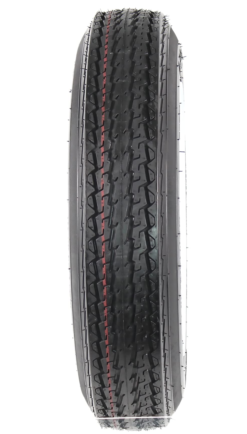 Two Trailer Tires on Rims 4.80-12 4-Lug White Spoke Wheels - John Pierce Auto Care