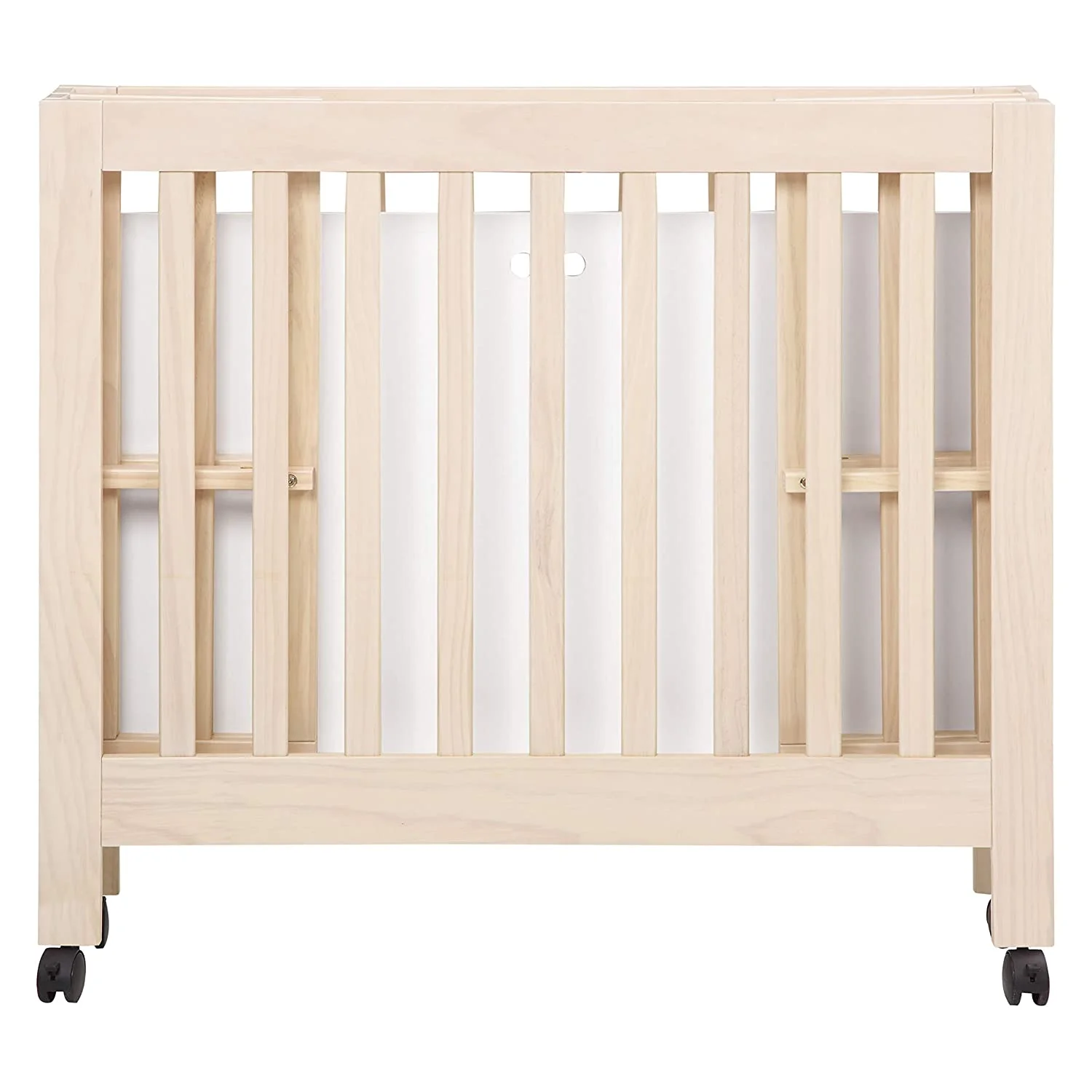 Babyletto Origami Mini Portable Crib Folding with Wheels in Honey, 2 Adjustable Mattress Positions, Greenguard Gold Certified - John Pierce Auto Care