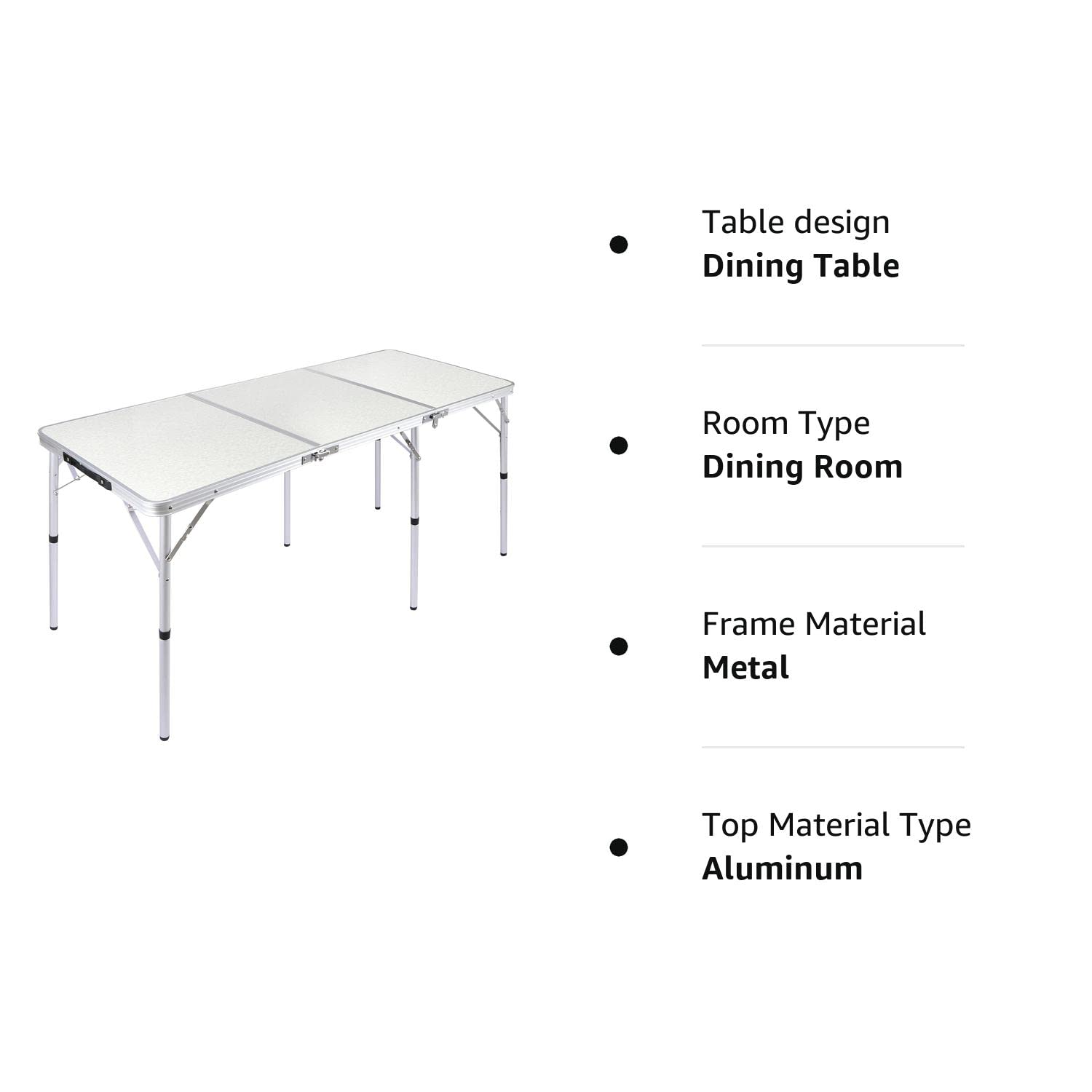 REDCAMP Portable Lightweight Tri-Fold Adjustable Camping Cot - John Pierce Auto Care