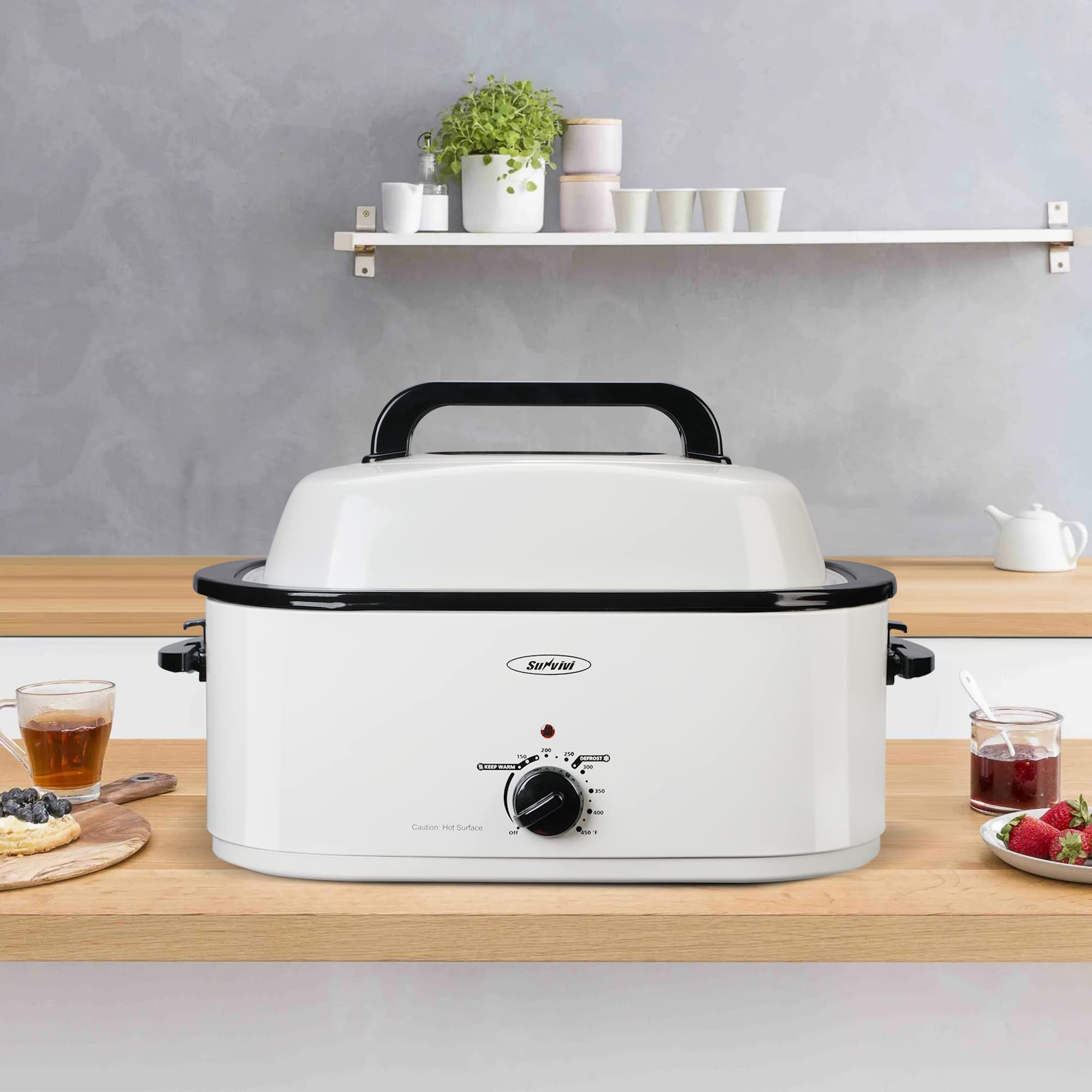 Sunvivi Electric Roaster Oven with Removable Cooking Pan - John Pierce Auto Care