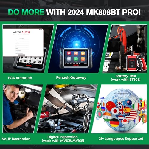 Autel MK808BT Diagnostic Upgraded Supports - John Pierce Auto Care