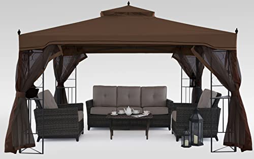 MASTERCANOPY Double-Tiered Mosquito Netting Replacement for Gazebo - John Pierce Auto Care