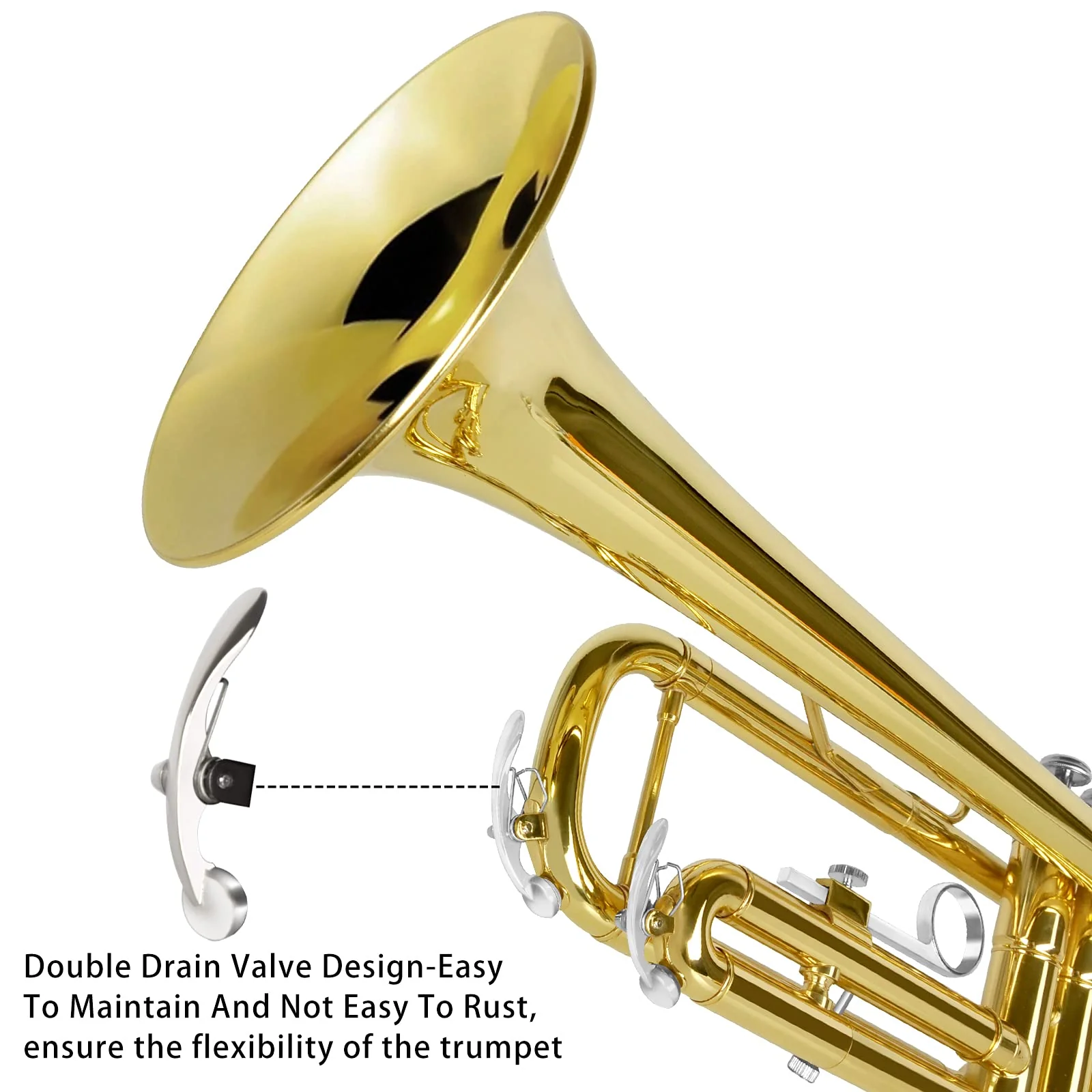 EASTROCK Bb Trumpet Standard Brass Trumpet Set - John Pierce Auto Care