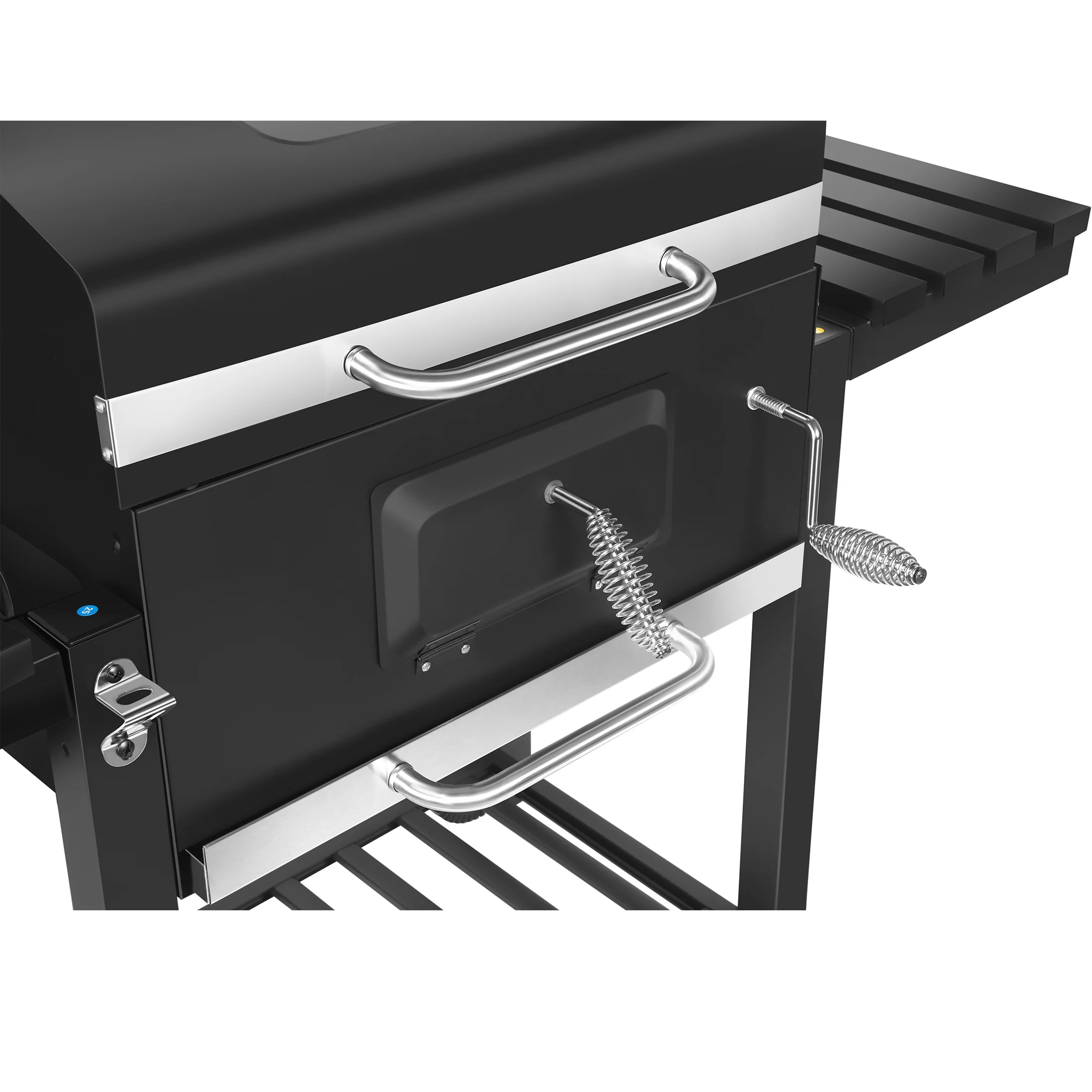 SUGIFT 24-inch Charcoal BBQ Grill with 2 Folding Side Shelves - John Pierce Auto Care