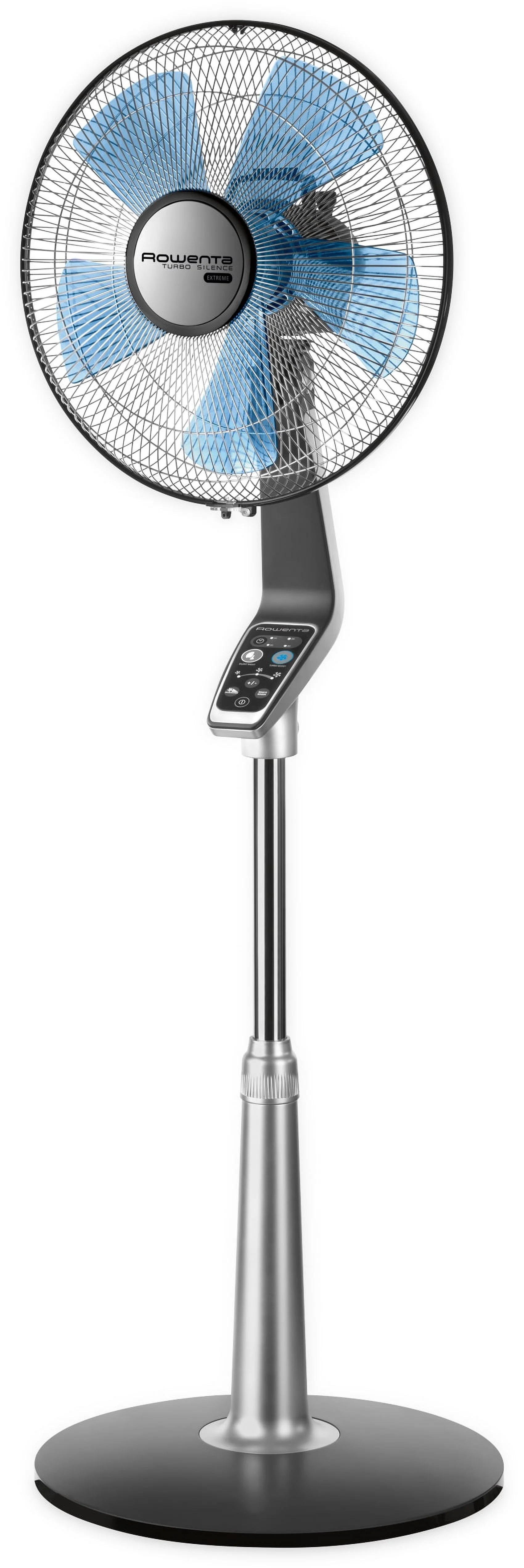 Rowenta Turbo Silence Standing Floor Fan with Remote, 53 Inch, Portable, 5 Speeds, VU5670 - John Pierce Auto Care
