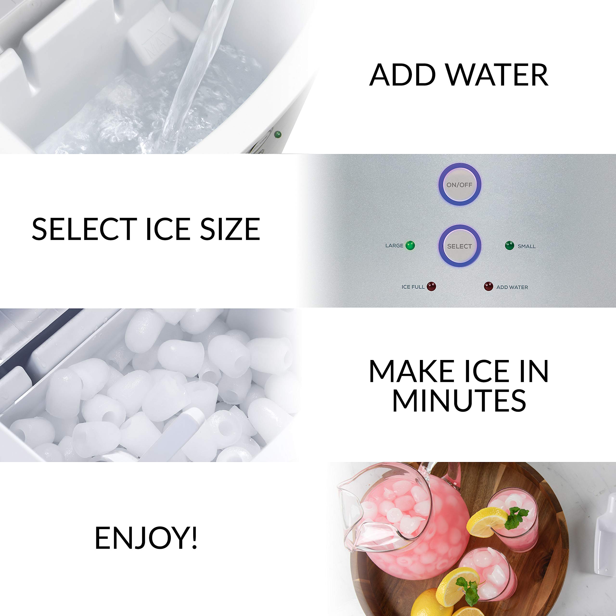 Igloo 33-Pound Large-Capacity Portable Countertop Ice Maker - John Pierce Auto Care