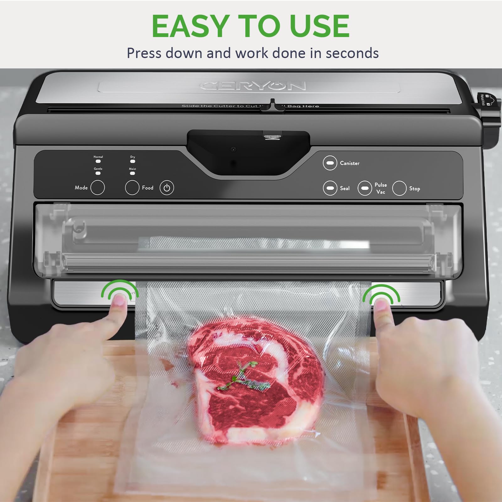 GERYON Vacuum Sealer Machine for Food Preservation - John Pierce Auto Care
