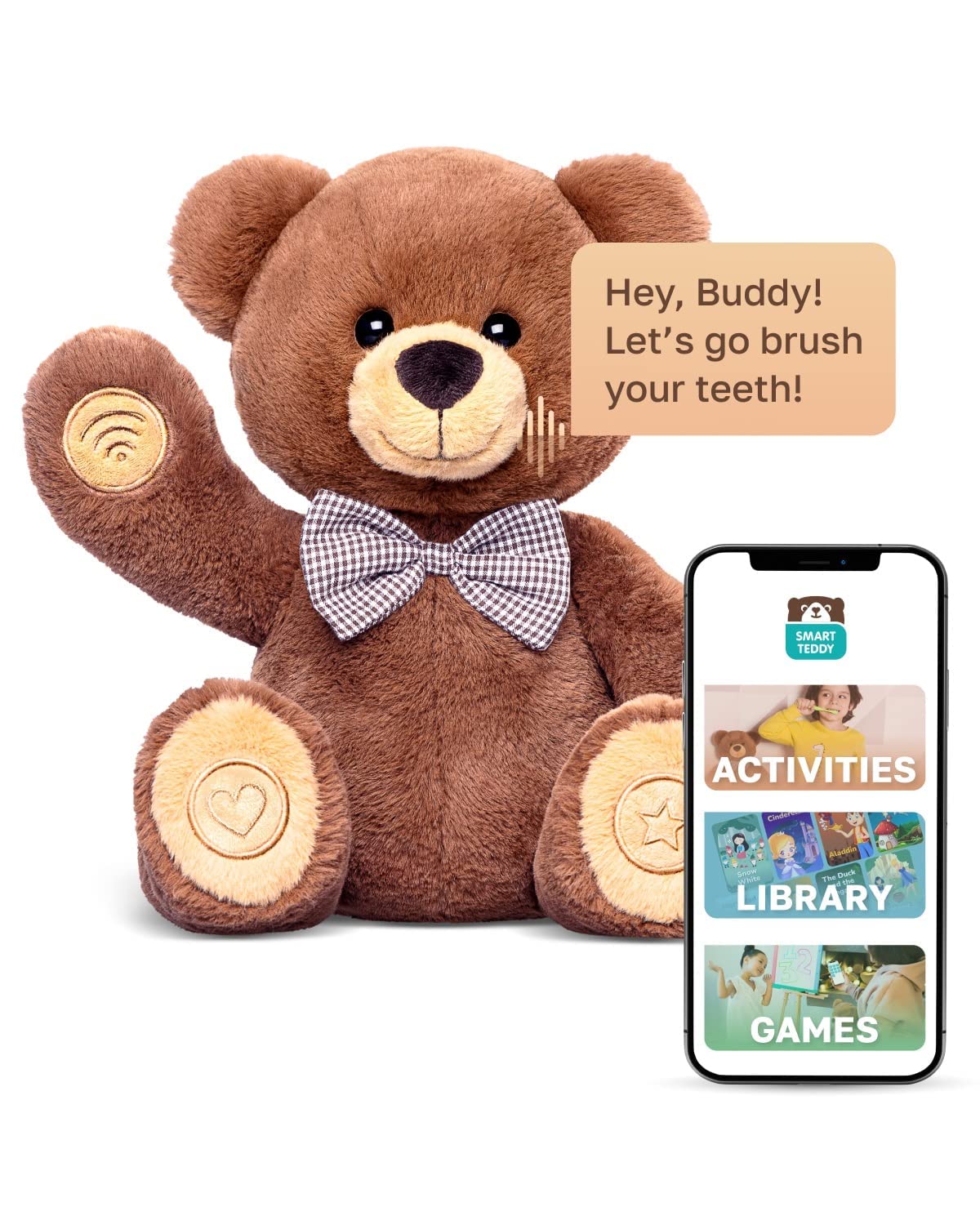 Smart Teddy Huggable Educational Preschoolers Companion Toy - John Pierce Auto Care