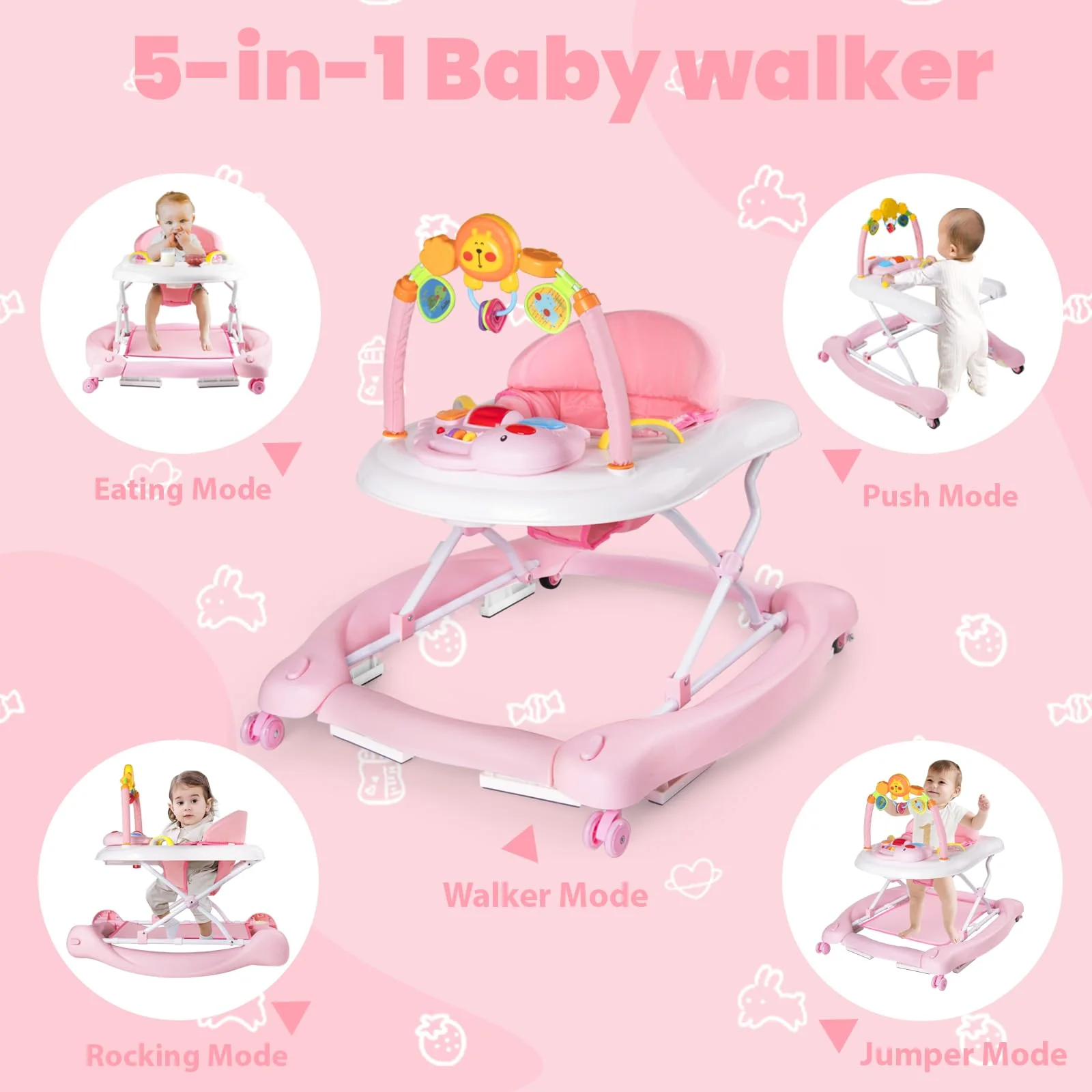 Boyro 5-in-1 Baby Walker for Infants - John Pierce Auto Care