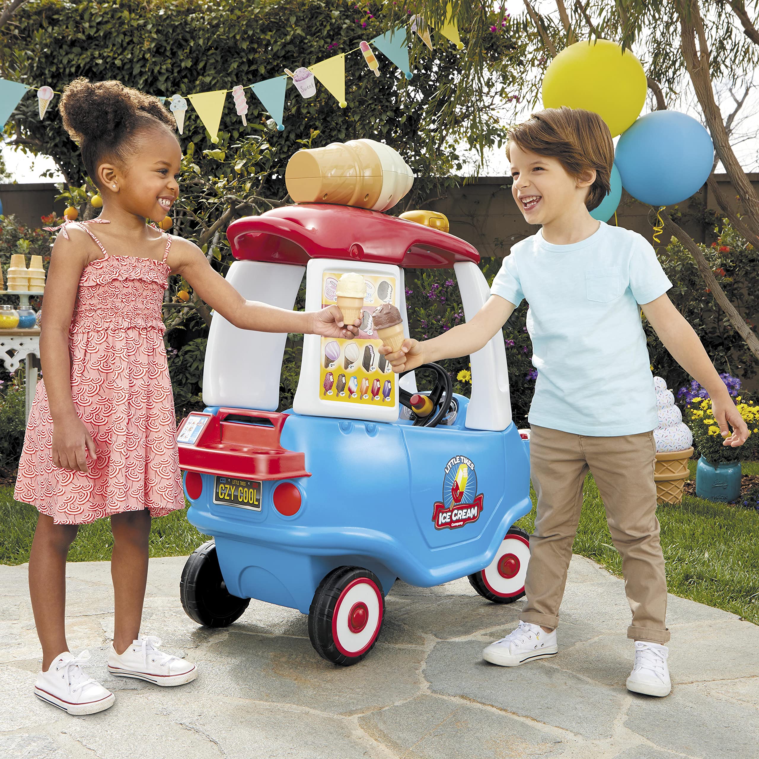 Little Giant Cream Truck Ride-On Play Toy - John Pierce Auto Care