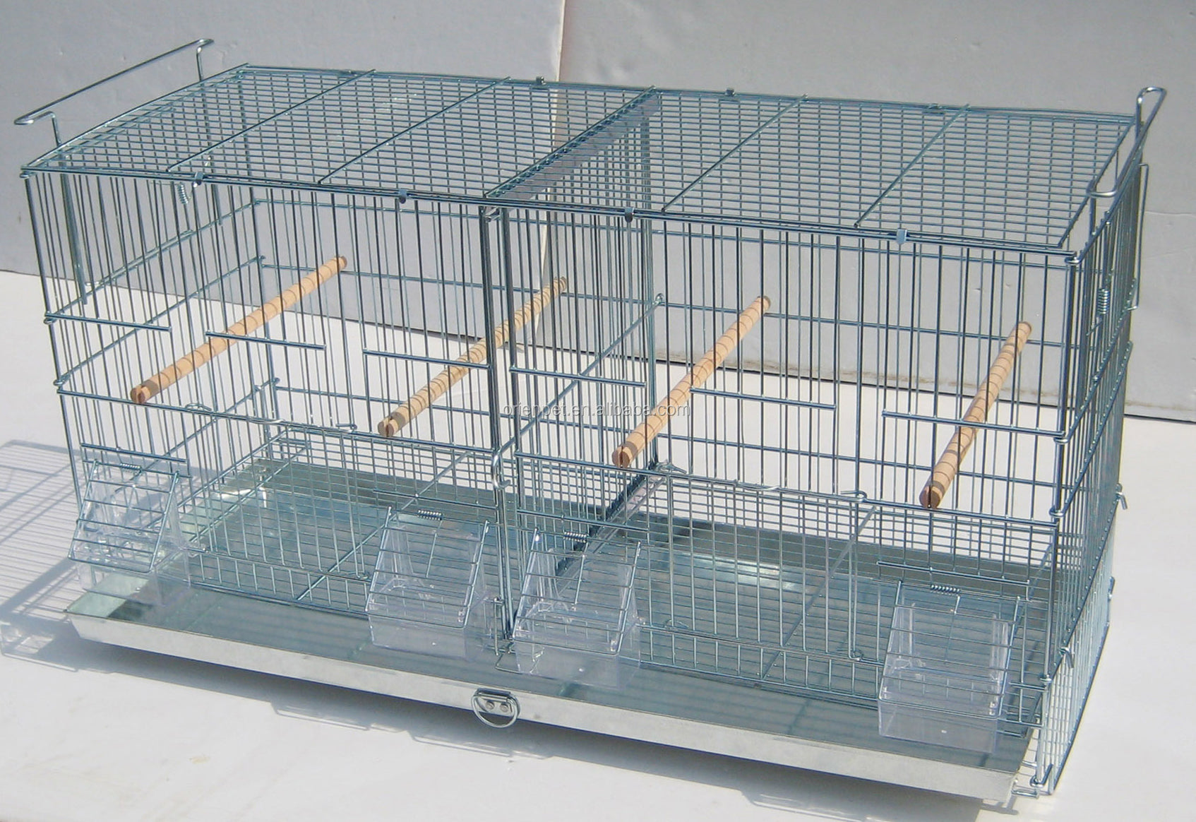 Galvanized Stackable Breeding Bird Cage, 2-Pack - John Pierce Auto Care