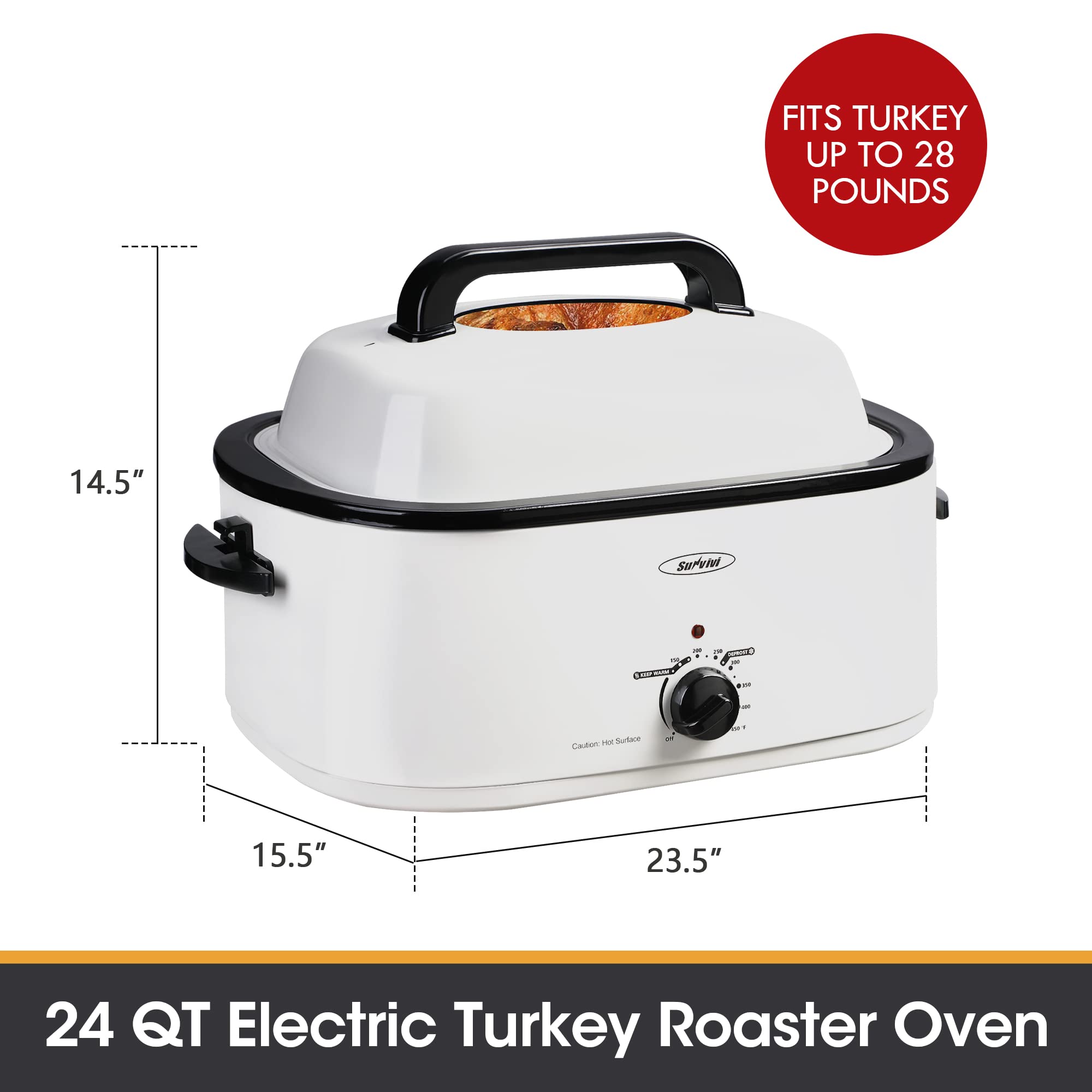 Sunvivi Electric Roaster Oven with Removable Cooking Pan - John Pierce Auto Care