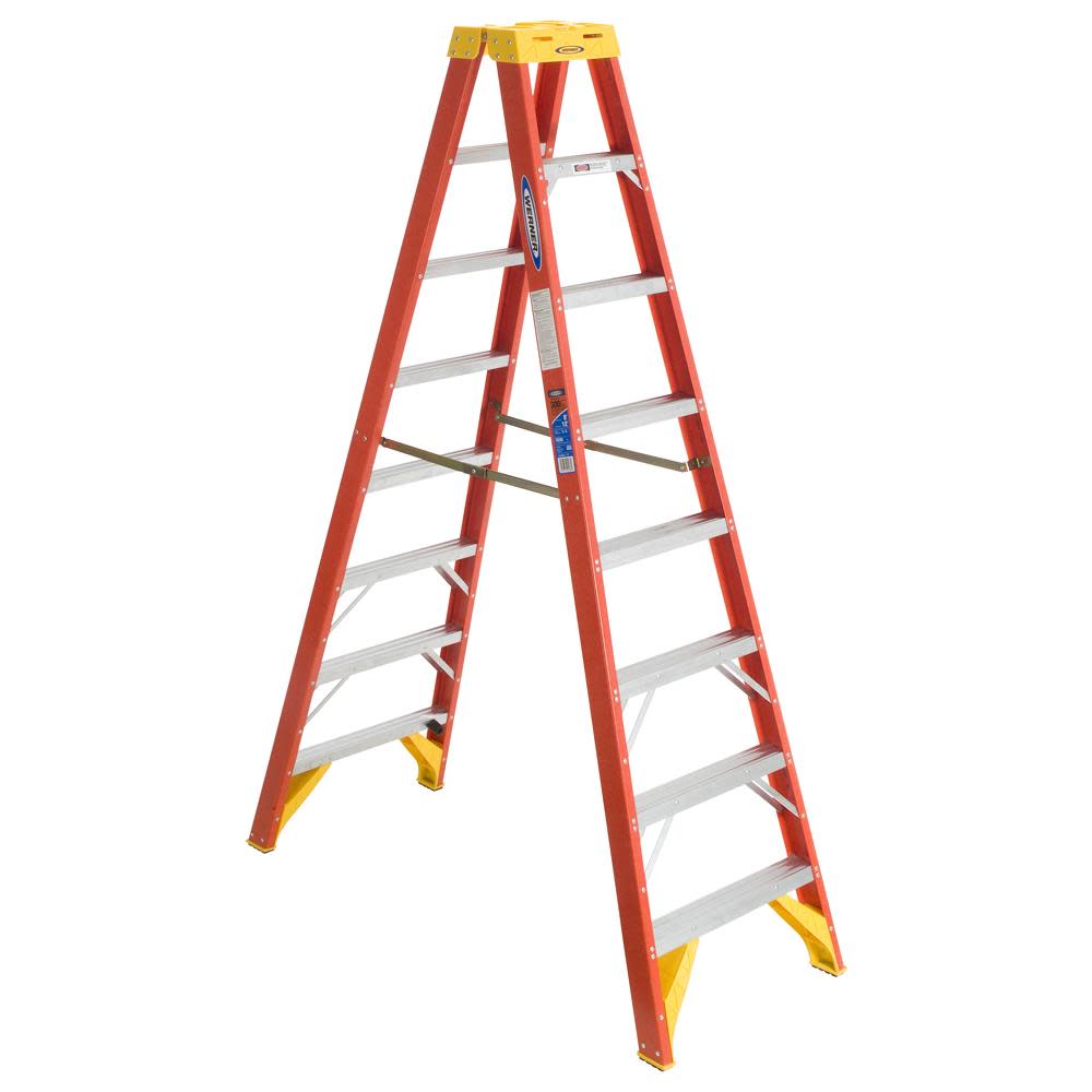 8-foot Type IA Fiberglass Twin Ladder - John Pierce Auto Care