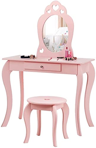 Fireflowery Princess Pretend Vanity Set with Detachable Mirror - John Pierce Auto Care