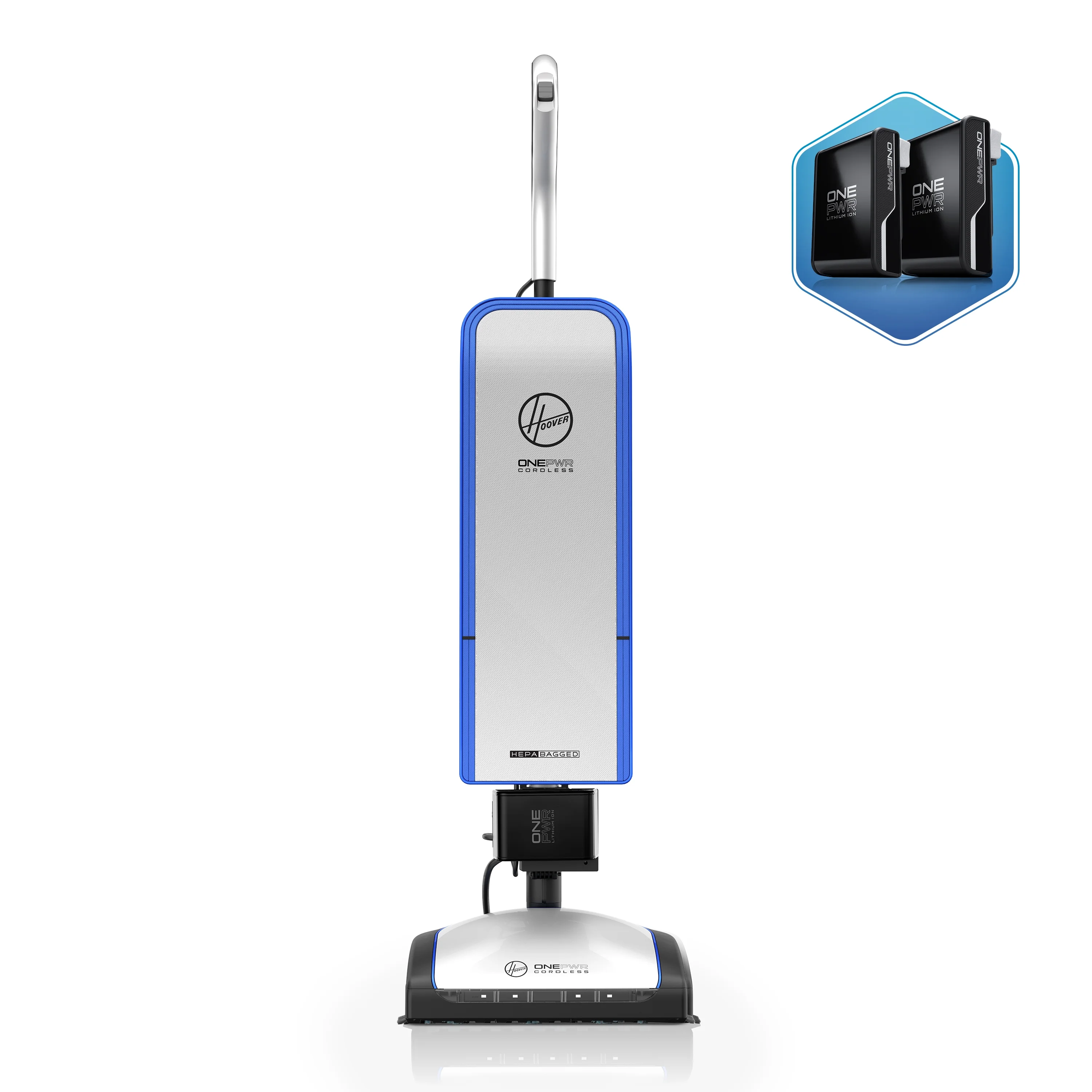 Hoover ONEPWR HEPA Cordless Bagged Upright Vacuum Cleaner, BH55500PC - John Pierce Auto Care