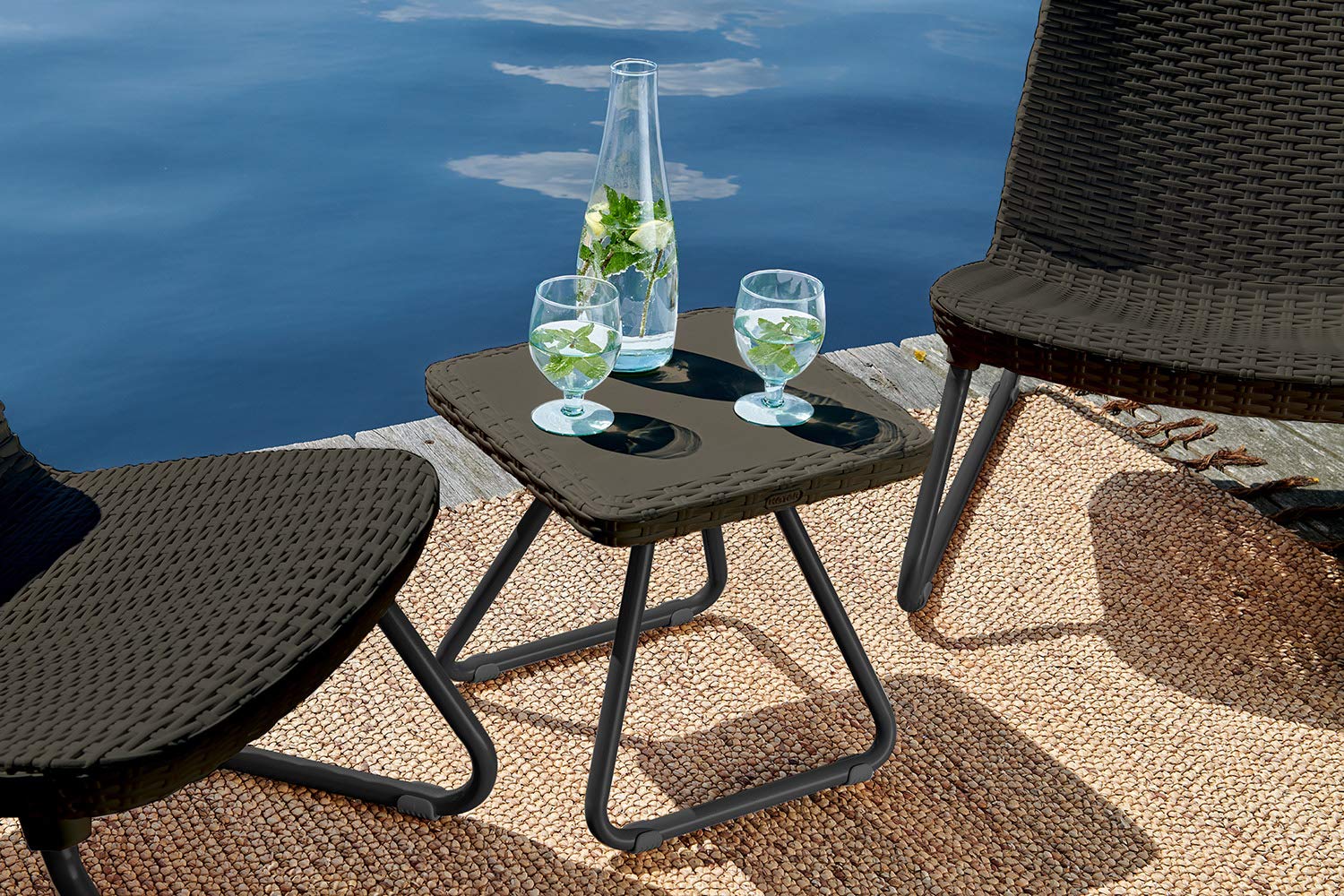 Keter Rio 3-Piece Resin Wicker Patio Furniture Set - John Pierce Auto Care
