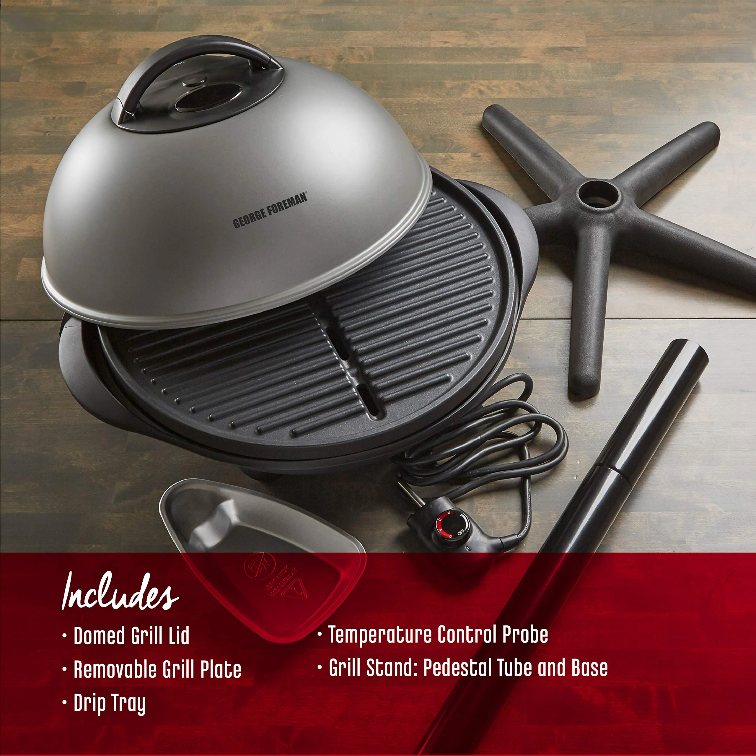 George Foreman 12+ Servings Indoor Outdoor Electric Grill - John Pierce Auto Care