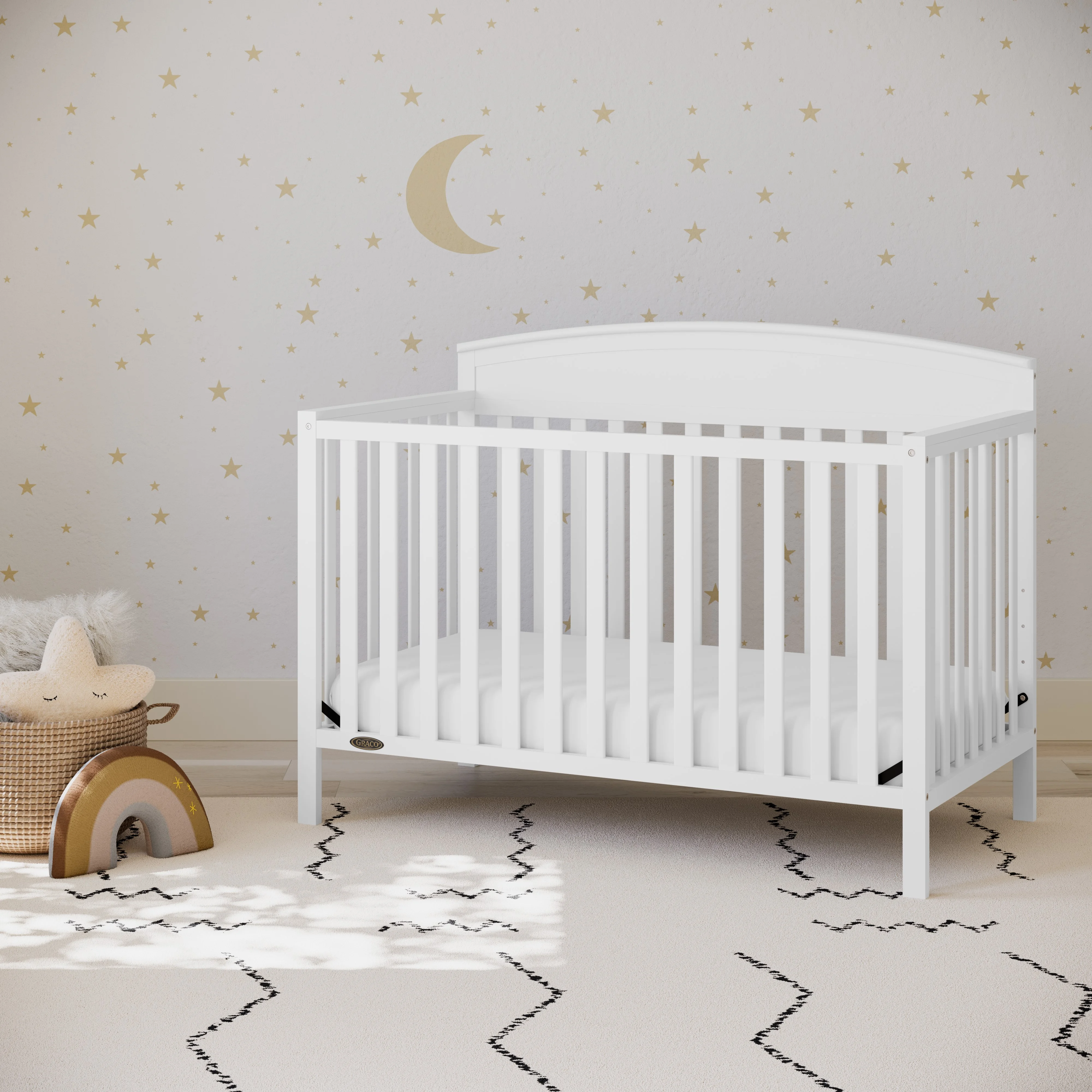 Graco Benton 5-in-1 Convertible Baby Crib, White - John Pierce Auto Care