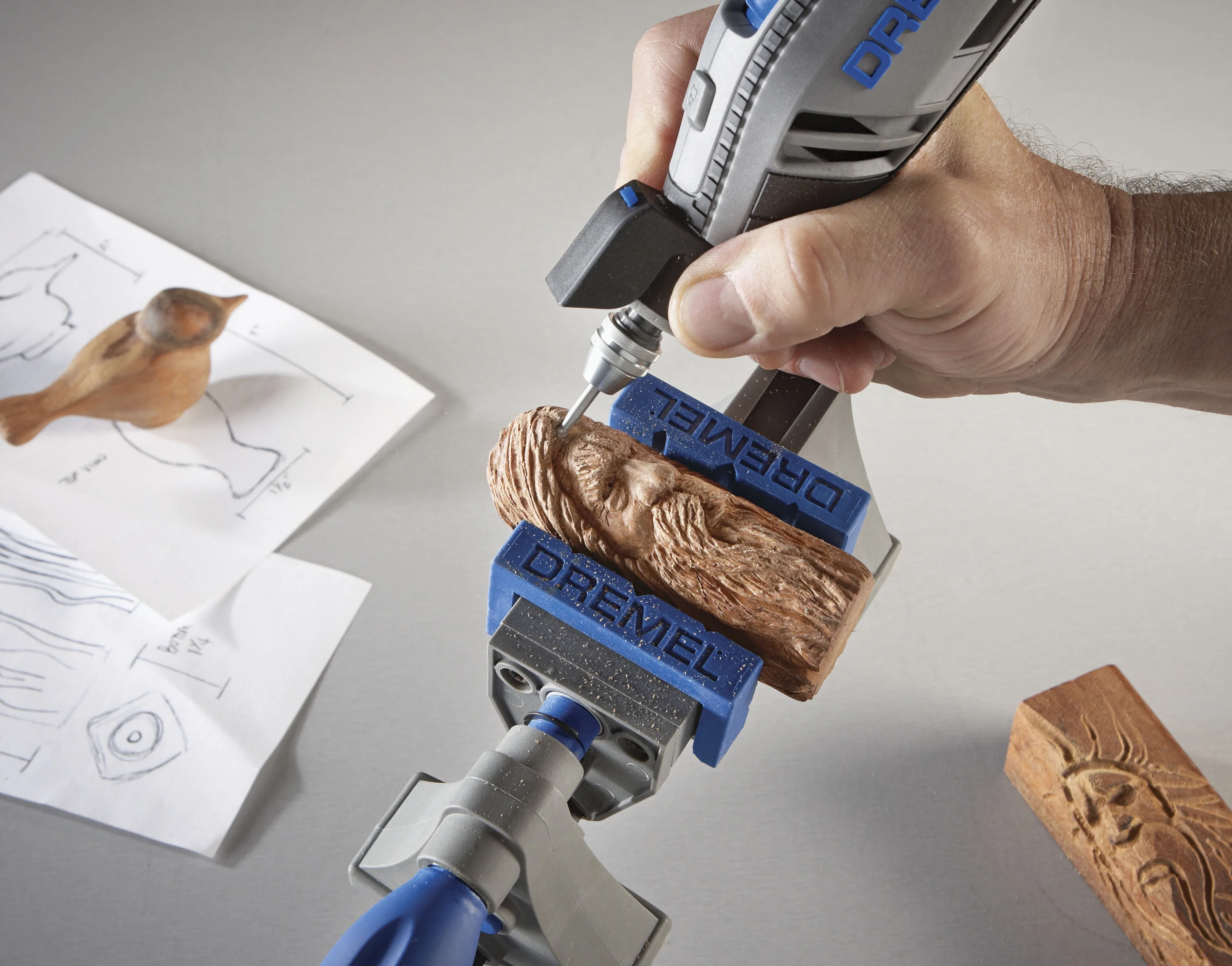 Dremel 4300-9/64 Corded Variable Speed Rotary Tool Kit with Flex Shaft and Hard Storage Case, High Power & Performance, Variable Speed - Engraver, Etcher, Sander, and Polisher - John Pierce Auto Care