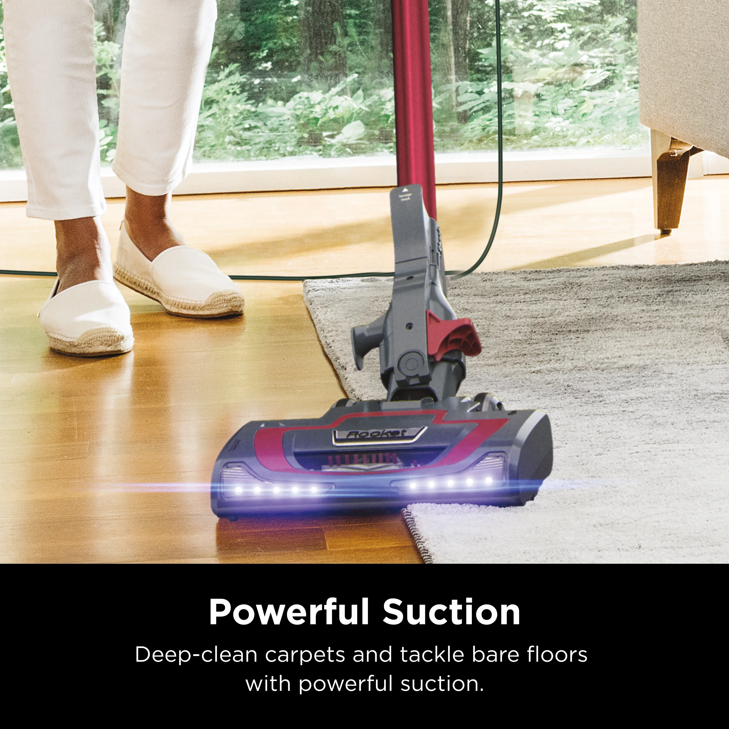 Shark Rocket Pro Corded Stick Vacuum Cleaner, Red, HV370 - John Pierce Auto Care