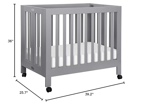 Babyletto Origami Mini Crib Grey - John Pierce Auto Care