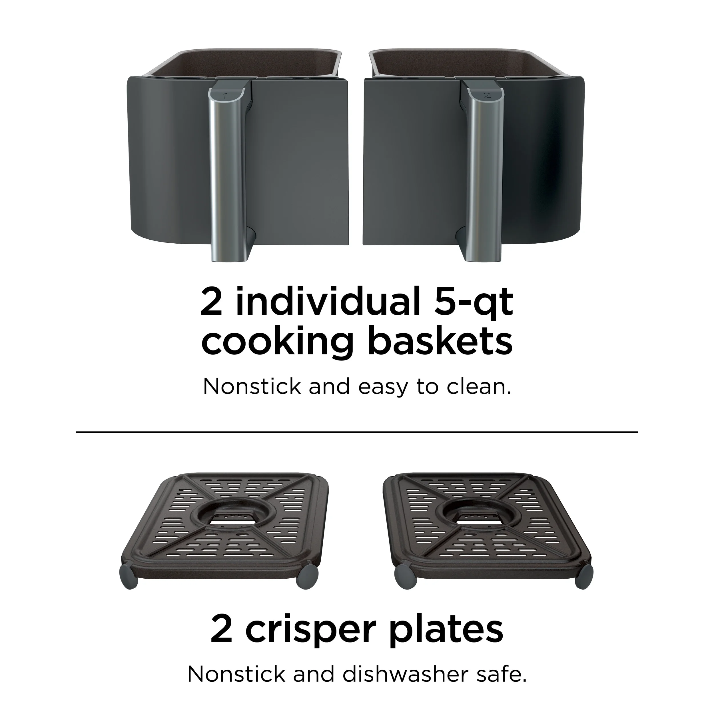 Ninja Foodi DZ401 10-Quart XL 2-Basket Air Fryer - John Pierce Auto Care