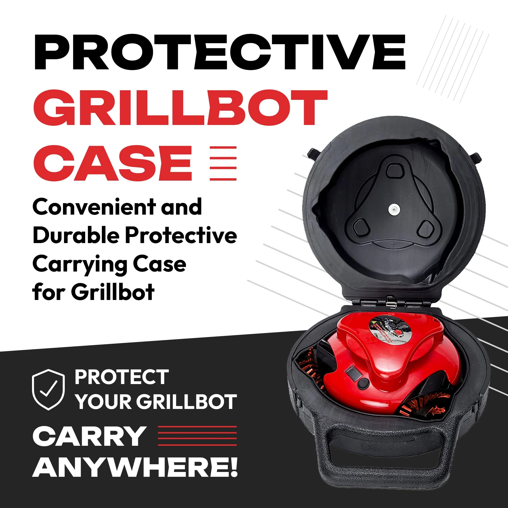 Grillbot Automatic Grill Cleaning Robot with Storage Case - John Pierce Auto Care