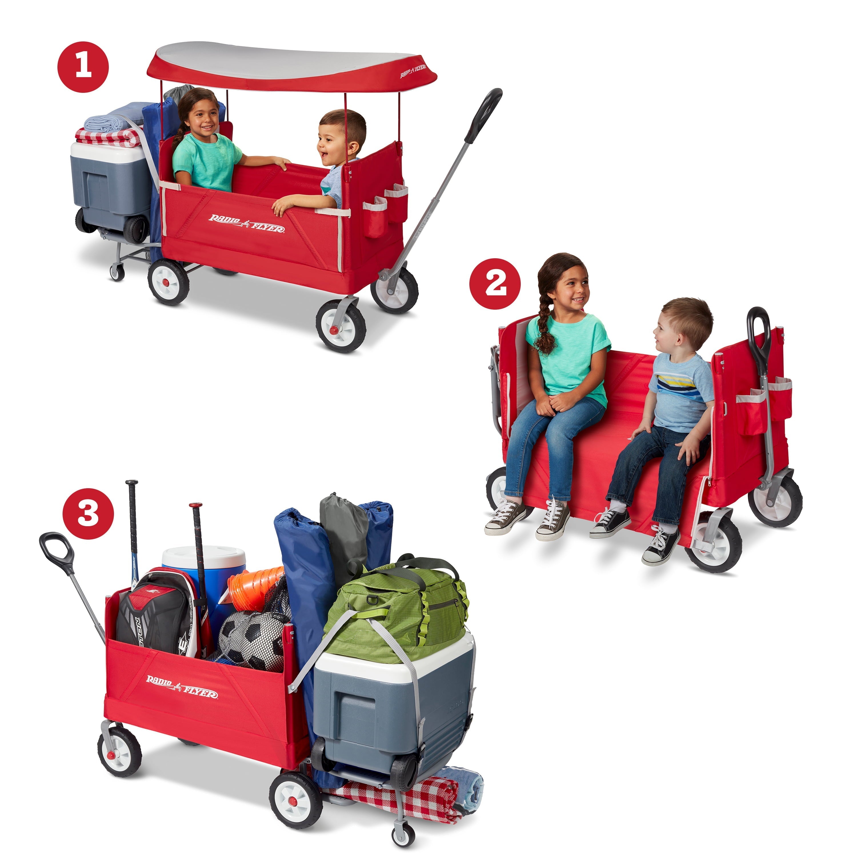 Radio Flyer 3-in-1 Tailgater Wagon with Canopy - John Pierce Auto Care