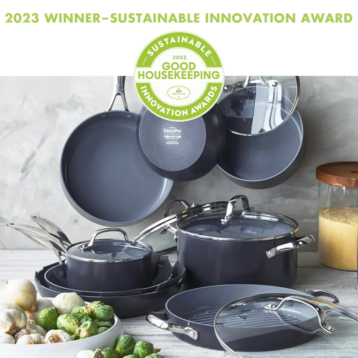 GreenPan Valencia Pro Ceramic Nonstick 13-Piece Cookware Set - John Pierce Auto Care