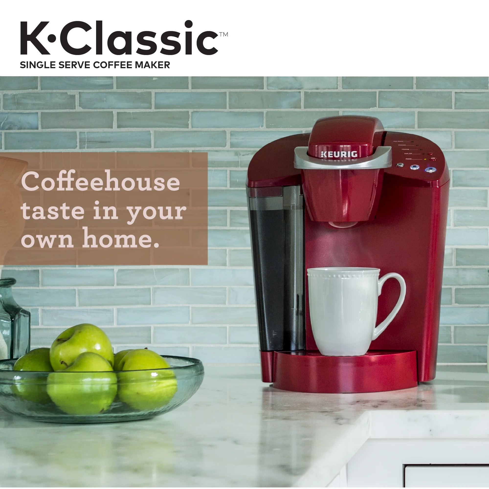 Keurig K-Classic Single Serve K-Cup Pod Coffee Maker, Rhubarb - John Pierce Auto Care
