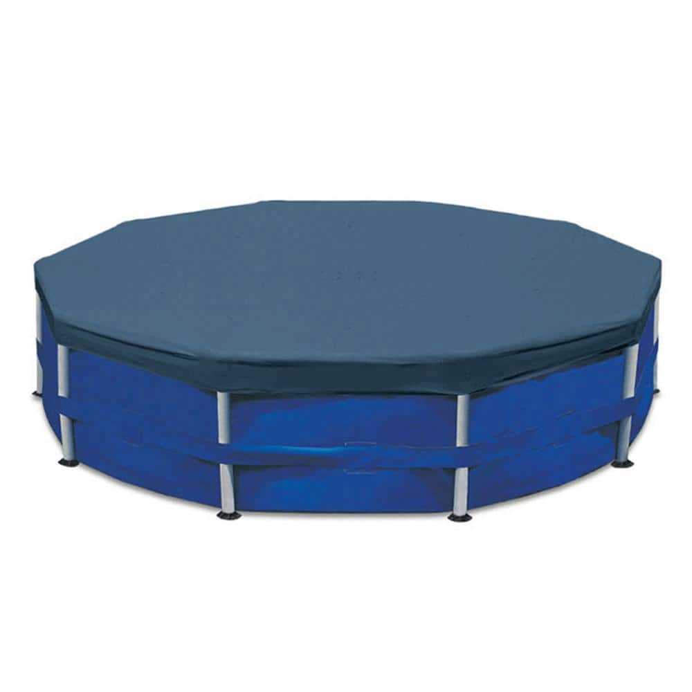 INTEX 10-Foot Round Metal Frame Pool Set with Pump and Filters - John Pierce Auto Care