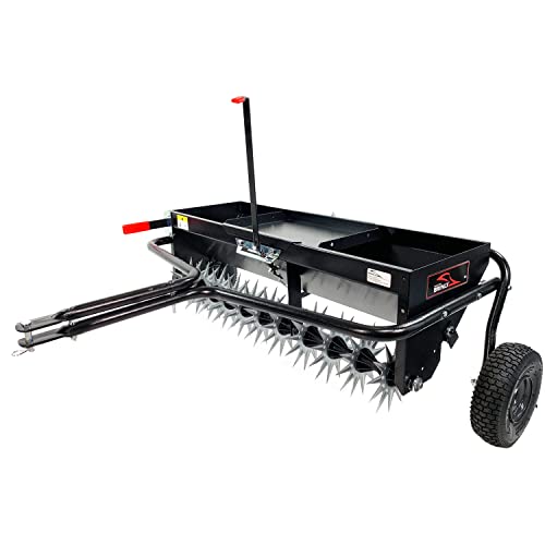 Brinly 40-Inch Combination Tow-Behind Aerator Spreader - John Pierce Auto Care
