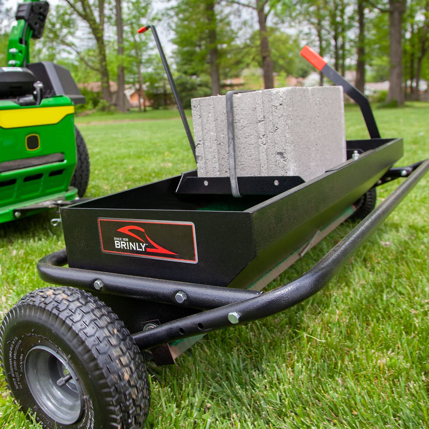 Brinly 40-Inch Combination Tow-Behind Aerator Spreader - John Pierce Auto Care