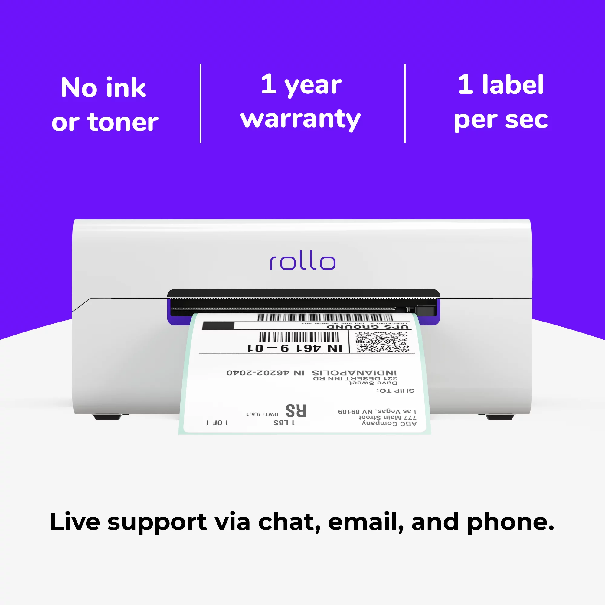 Rollo Wireless Shipping Label Printer - Wi-Fi Thermal Label Printer for Shipping Packages - AirPrint from iPhone, iPad, Mac - John Pierce Auto Care