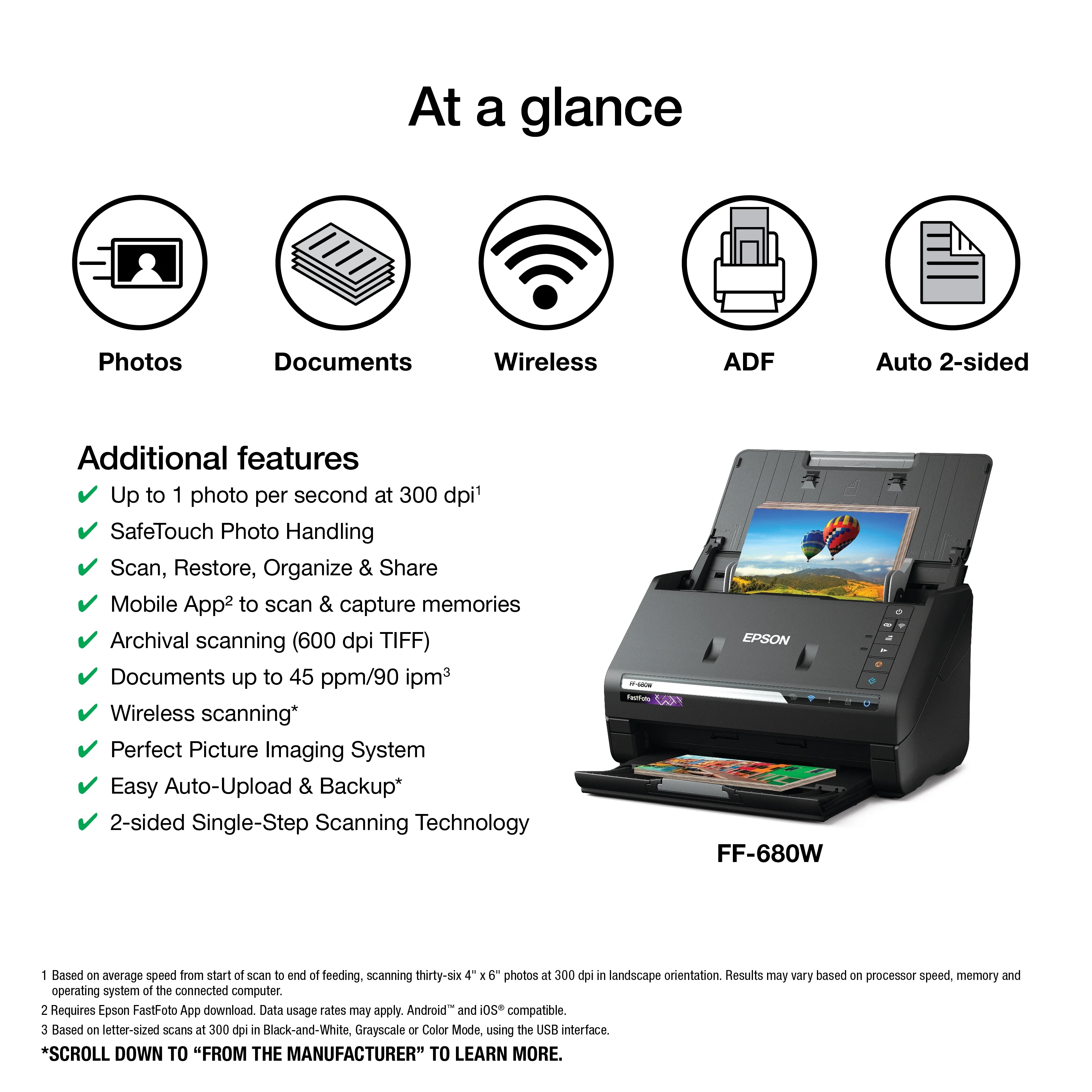 Epson FastFoto FF-680W Wireless High-speed Photo and Document Scanning System - John Pierce Auto Care