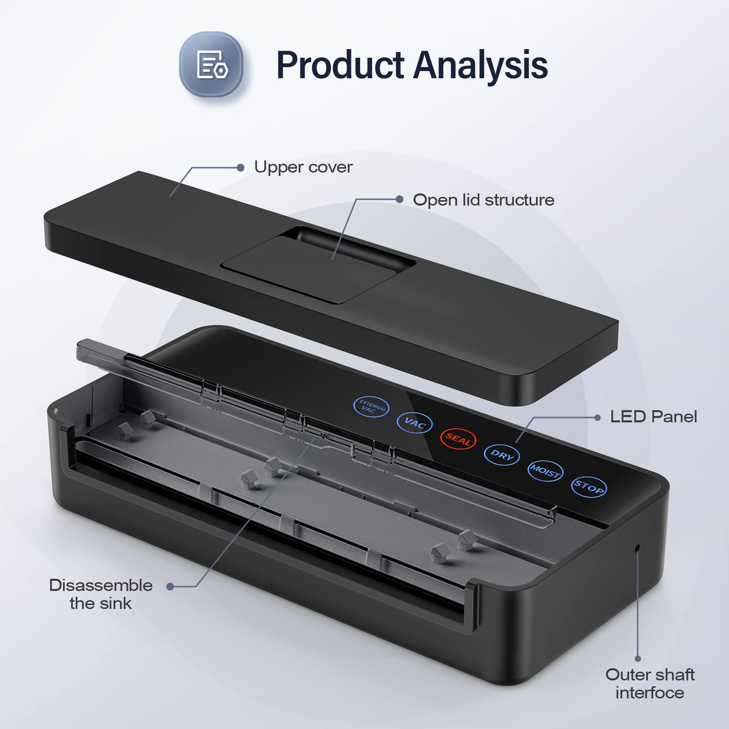 Vsdk Automatic Food Vacuum Sealer Machine (V8111) - John Pierce Auto Care