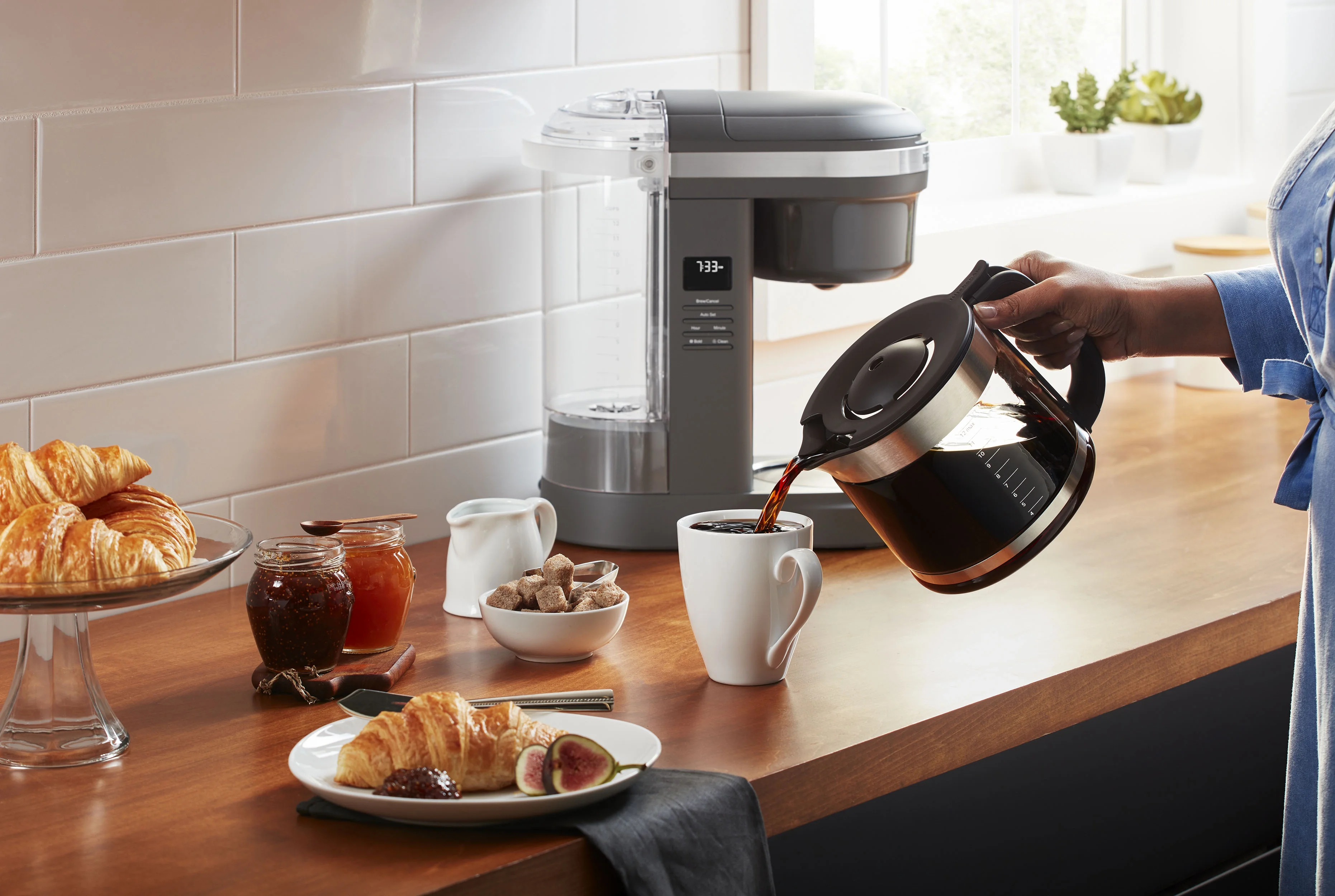 KitchenAid 12 Cup Drip Coffee Maker with Spiral Showerhead - KCM1208 - John Pierce Auto Care