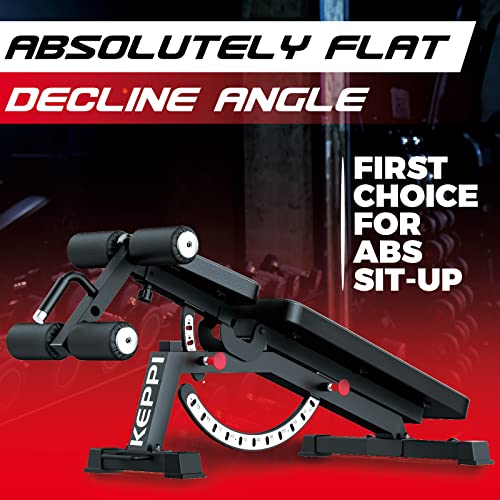 Keppi 1200LB Heavy-Duty Adjustable Workout Weight Bench - John Pierce Auto Care