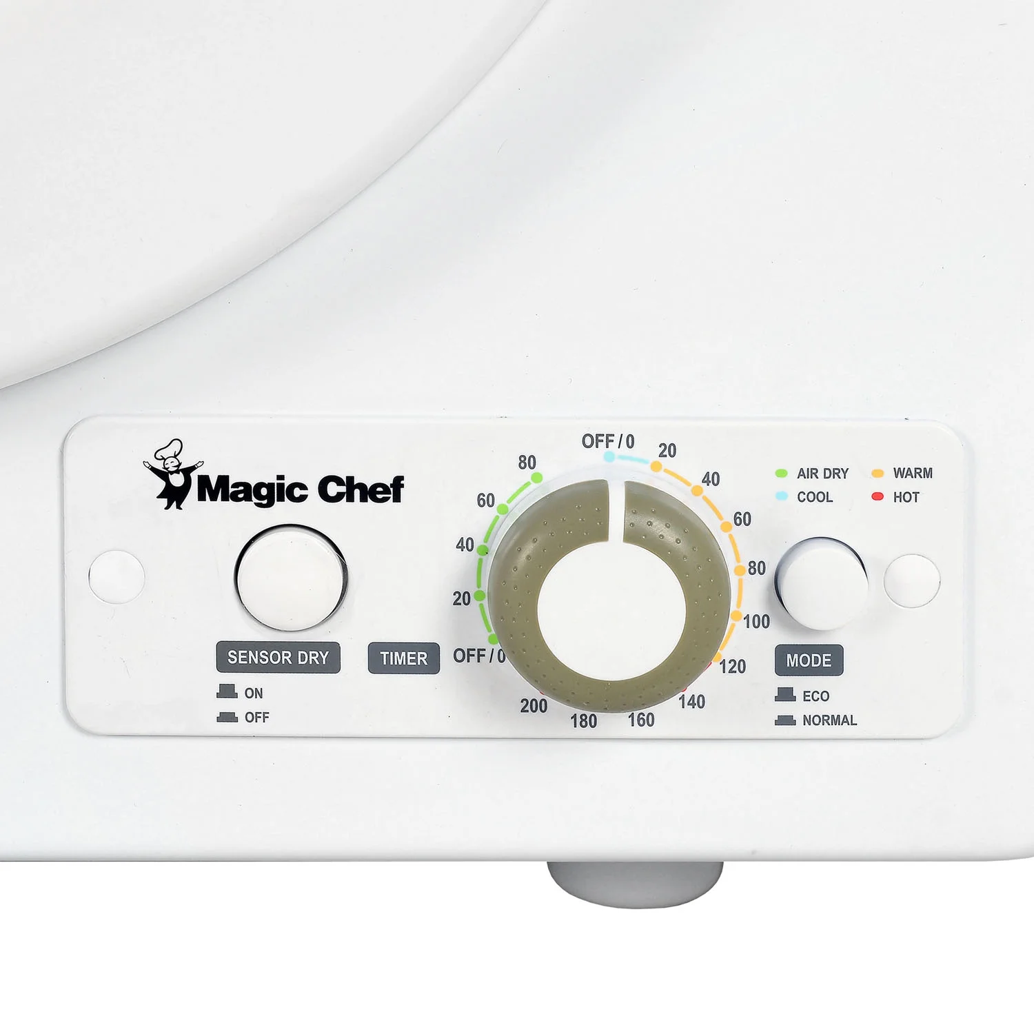 Magic Chef Brand 2.6 Cu. ft. Electric Dryer in White, 17.5 in D, 27.5 in H, 23.6 in L, 48.4 lbs. - John Pierce Auto Care