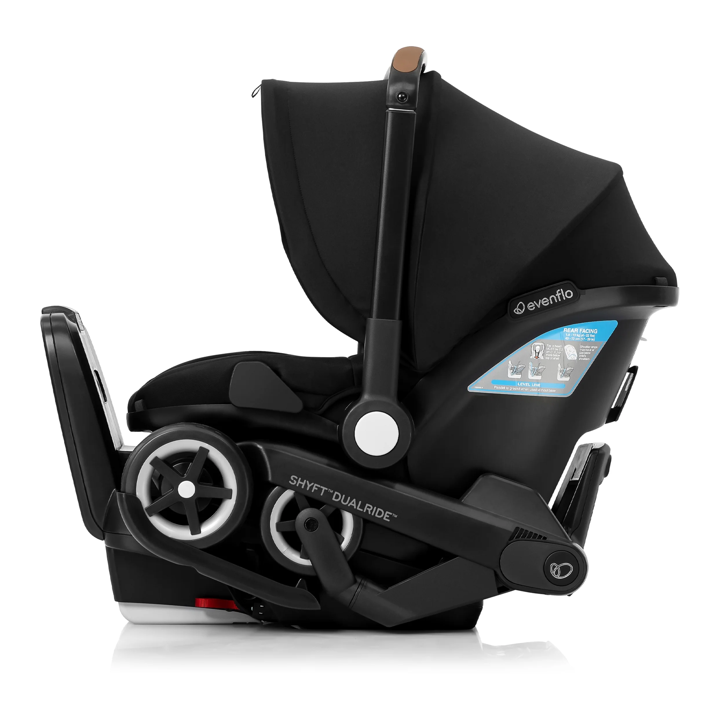 Shyft DualRide with Carryall Storage Infant Car Seat and Stroller Combo (Durham Green) - John Pierce Auto Care