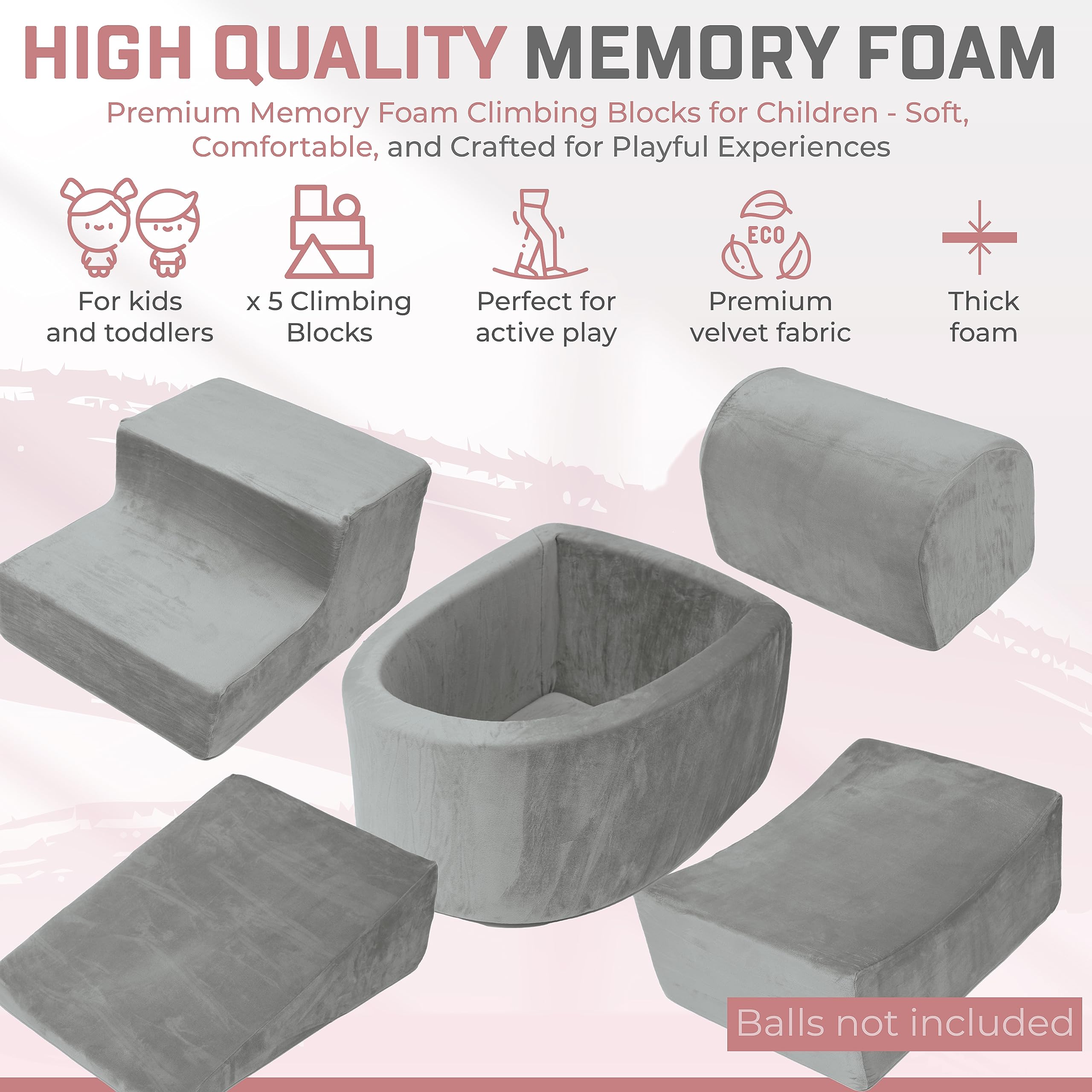 YSMALAT Foam Climbing Block Set for Toddlers and Preschoolers - John Pierce Auto Care