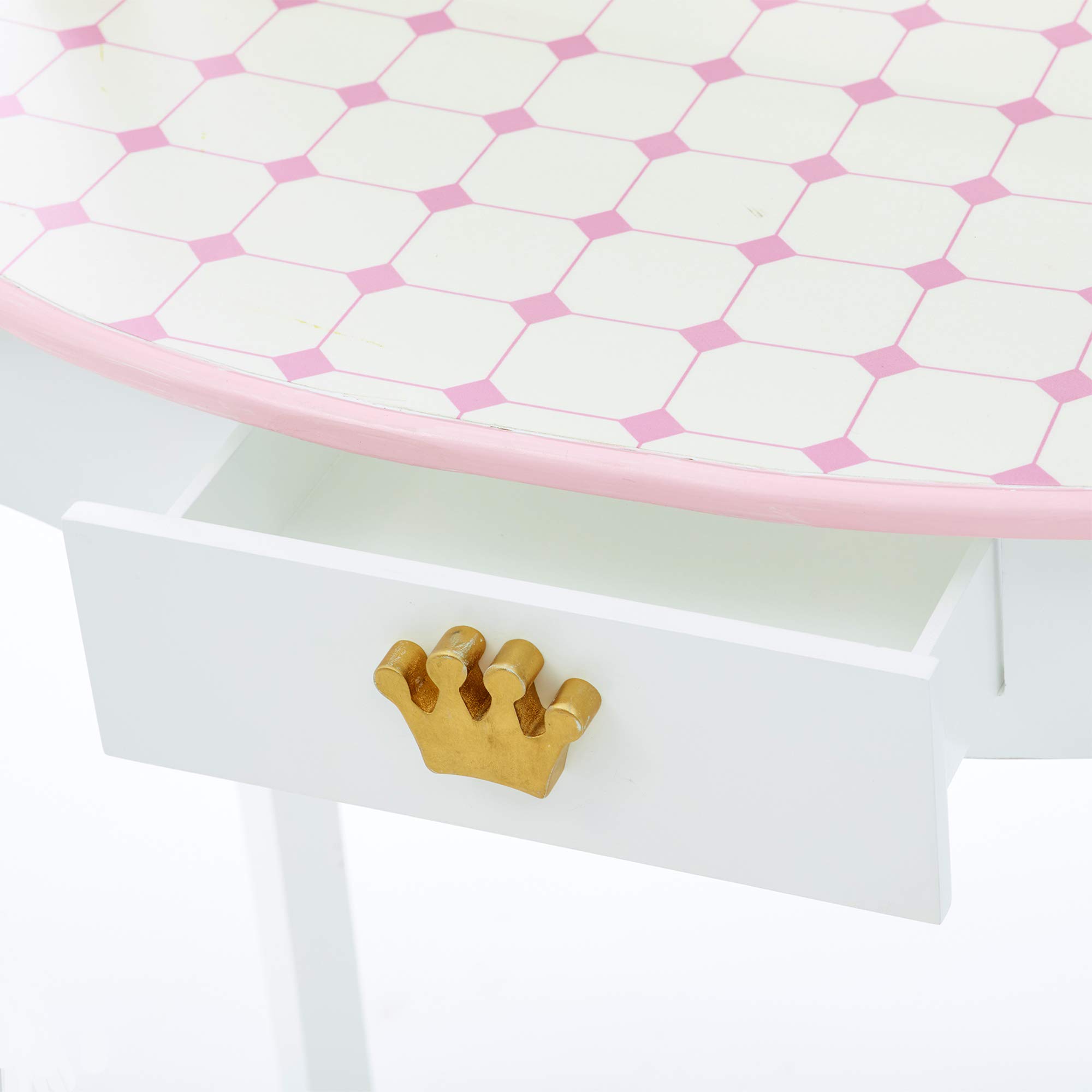 Teamson Kids Dreamland Castle Vanity Table and Stool Set - John Pierce Auto Care