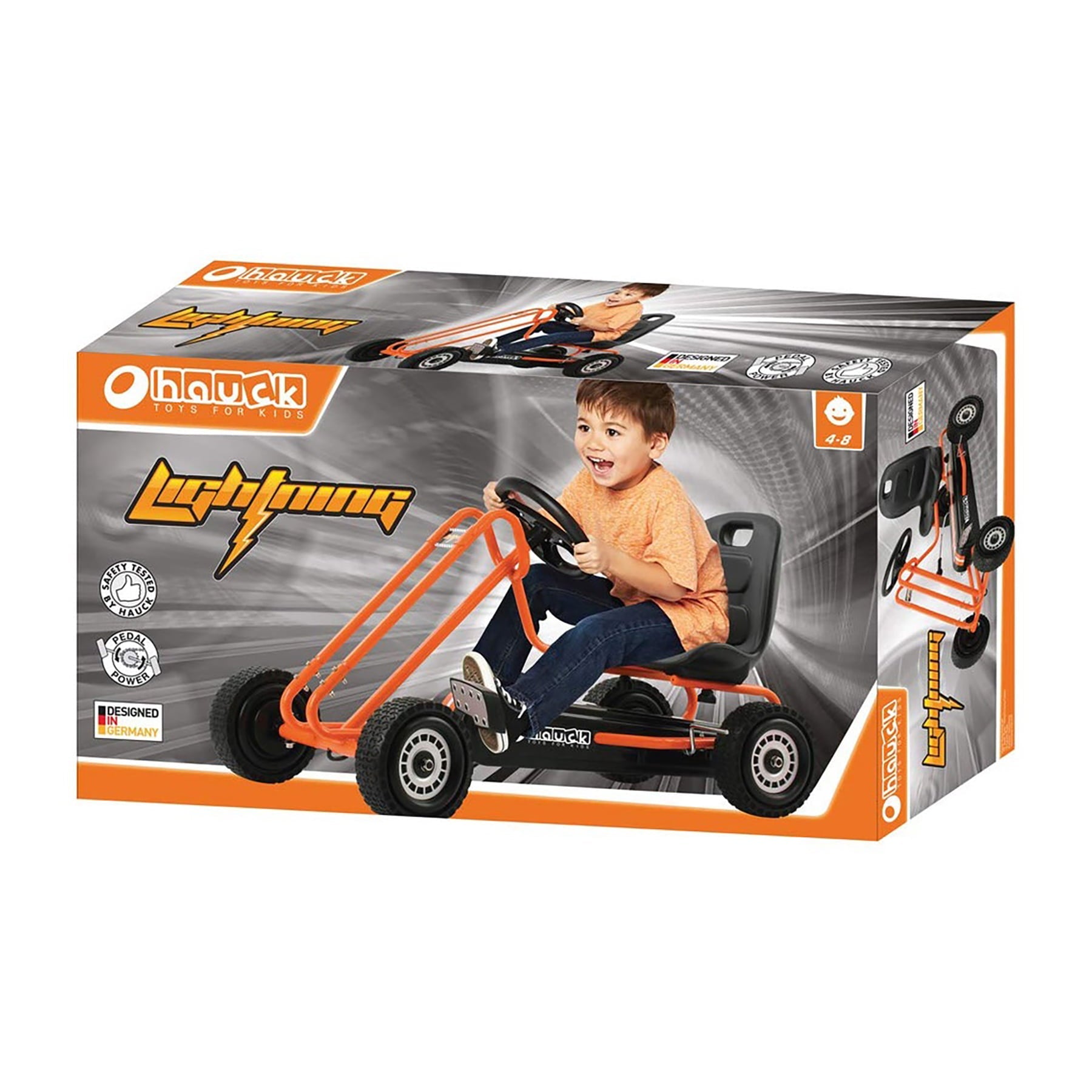 Hauck Lightning Pedal Go Kart Ride-On Toy with Adjustable Seat - John Pierce Auto Care
