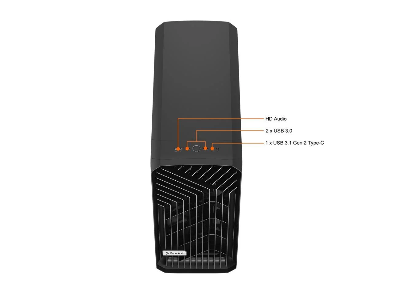 Fractal Design Torrent Black E-ATX Tempered Glass Window High-Airflow Mid Tower Computer Case - John Pierce Auto Care