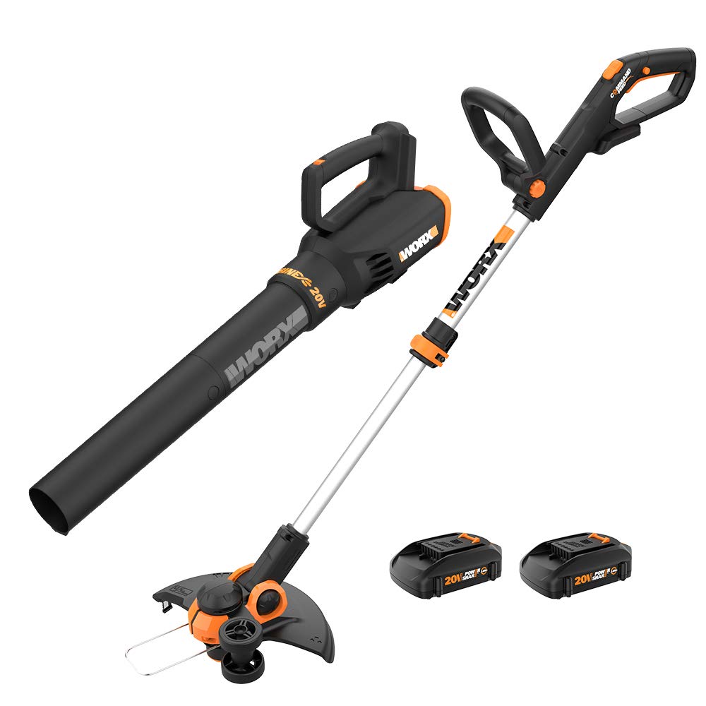 WORX 20V Cordless String Trimmer Edger and Leaf Blower Combo Kit - John Pierce Auto Care