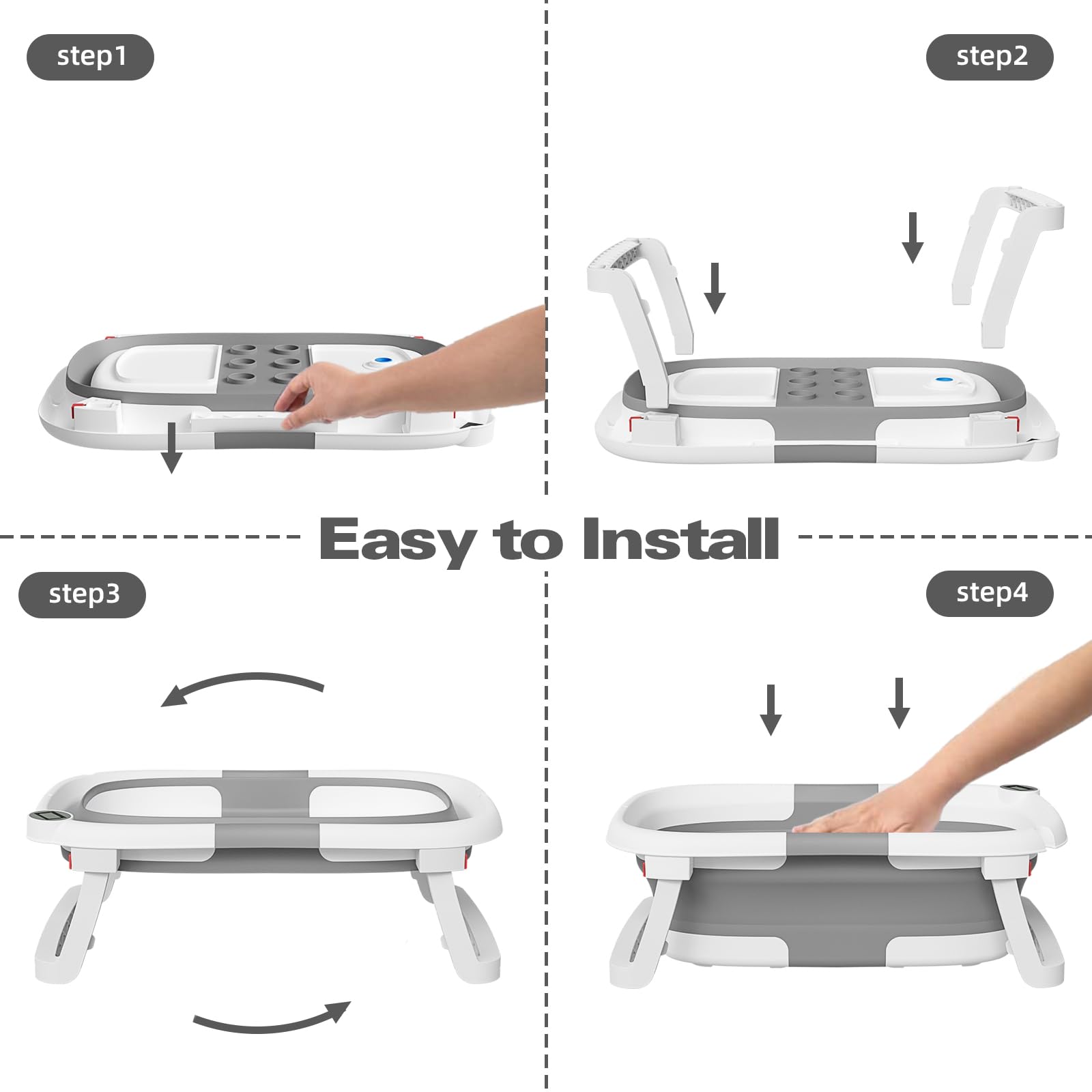 Collapsible Portable Bathtub for Infants and Toddlers - John Pierce Auto Care