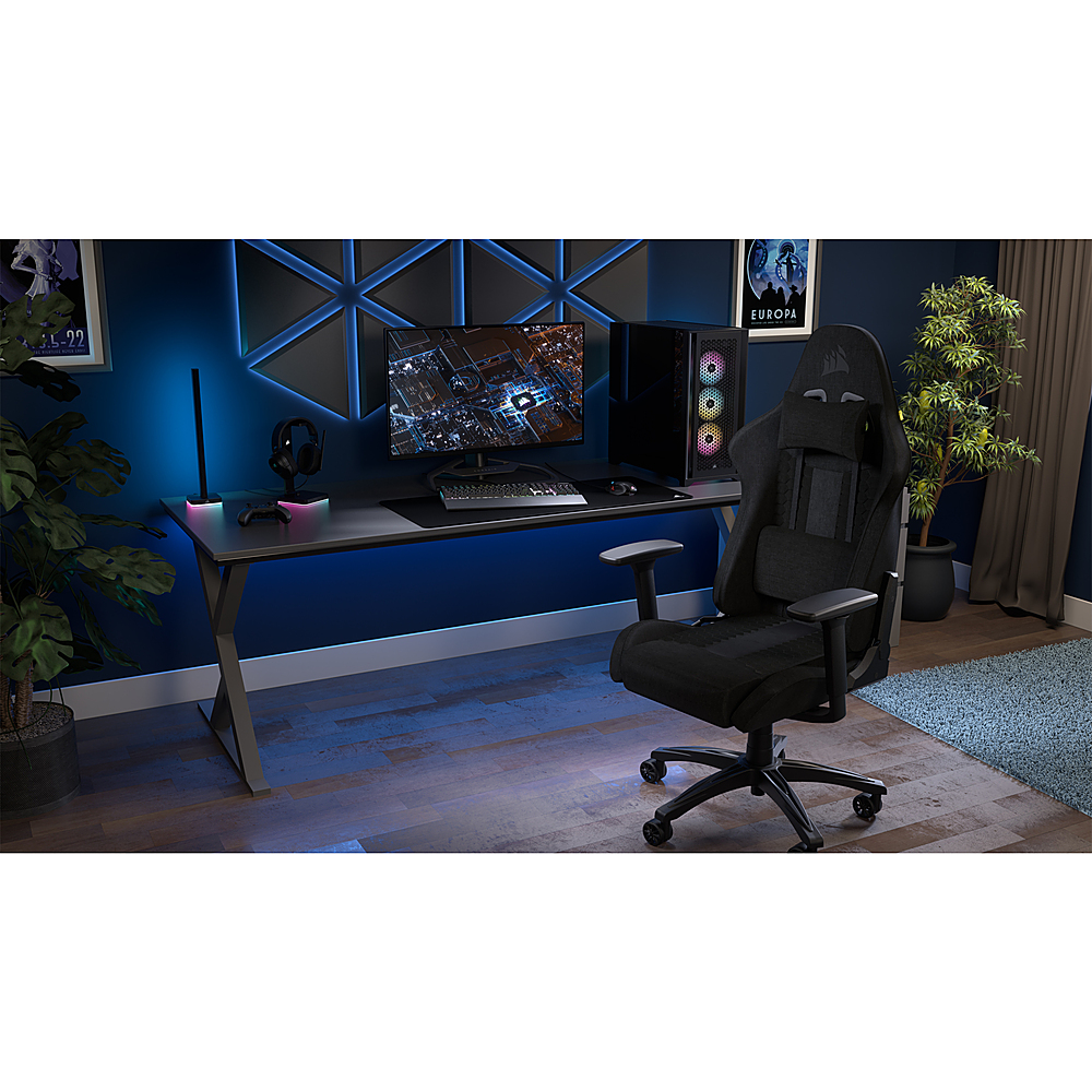 CORSAIR TC100 Fabric Gaming Chair, Black - John Pierce Auto Care