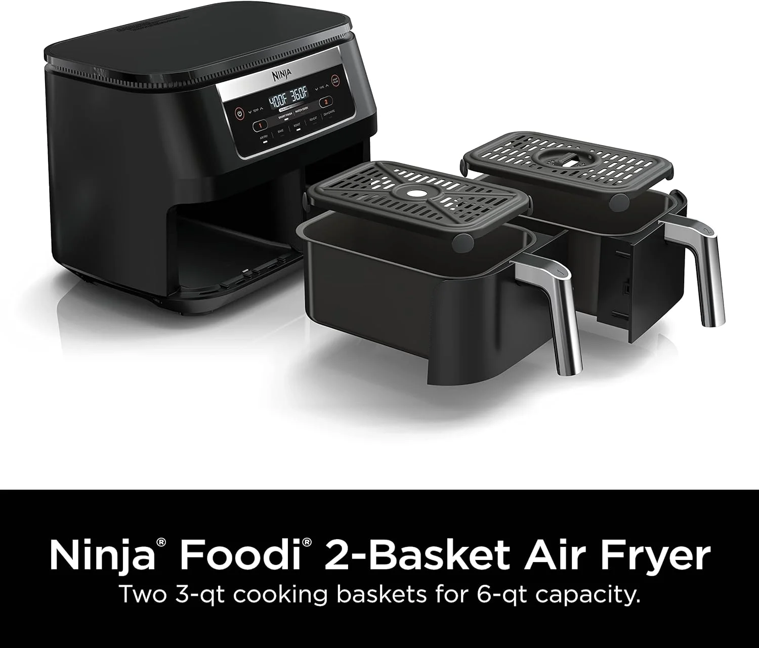 Ninja DZ090 Foodi 6-Quart 5-in-1 DualZone Air Fryer (Refurbished) - John Pierce Auto Care