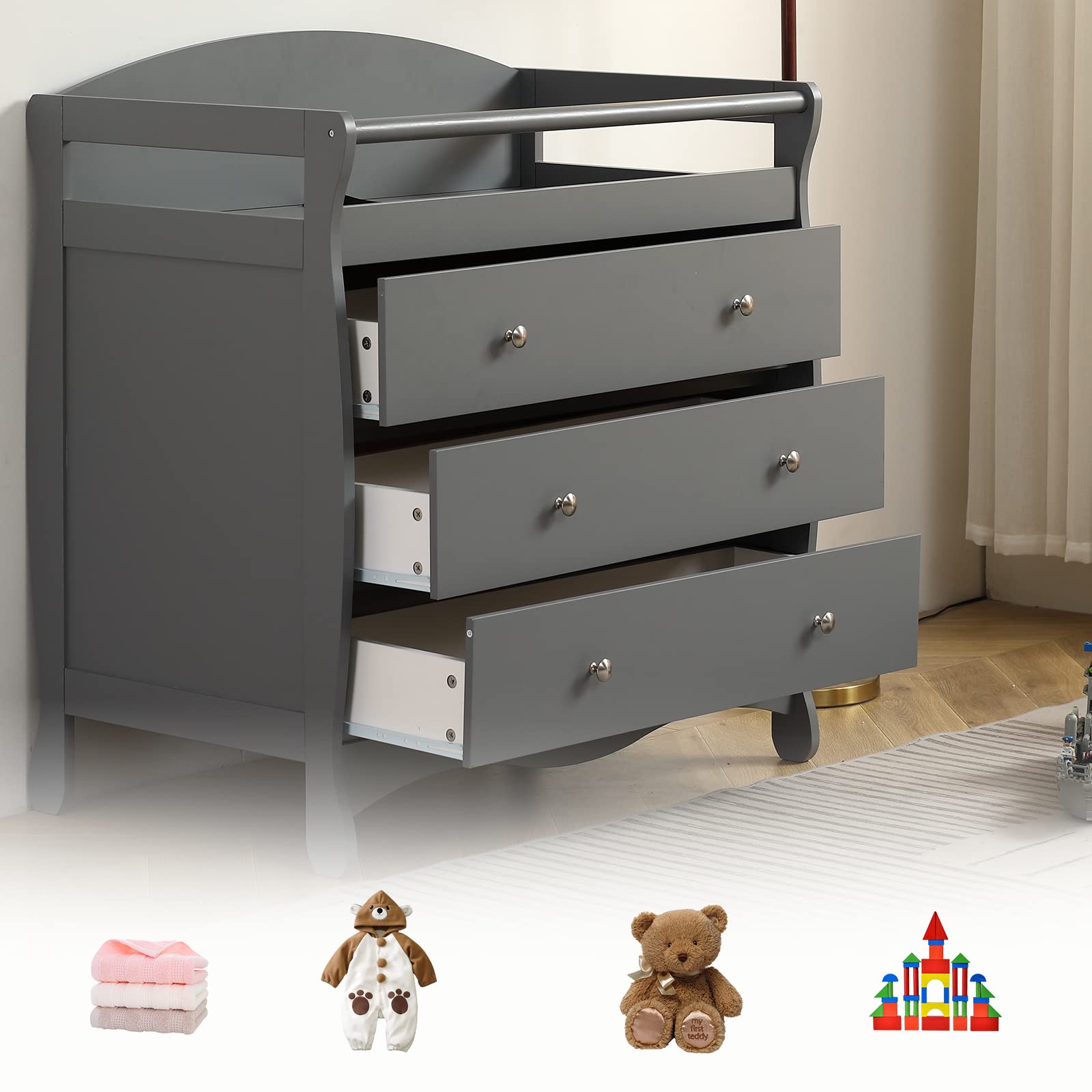Karl Home Changing Dresser Station for Nursery - John Pierce Auto Care